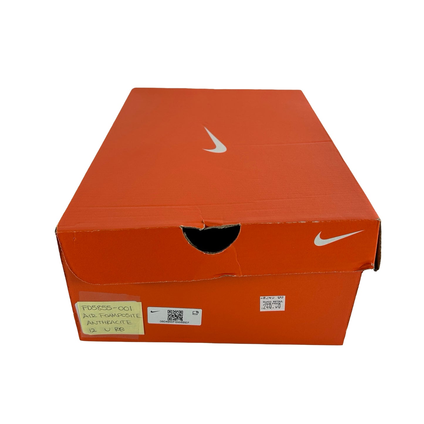 FD5855 001 Nike Air Foamposite One Anthracite (2023) [USED] - 12 M (Used) (Replace Box)