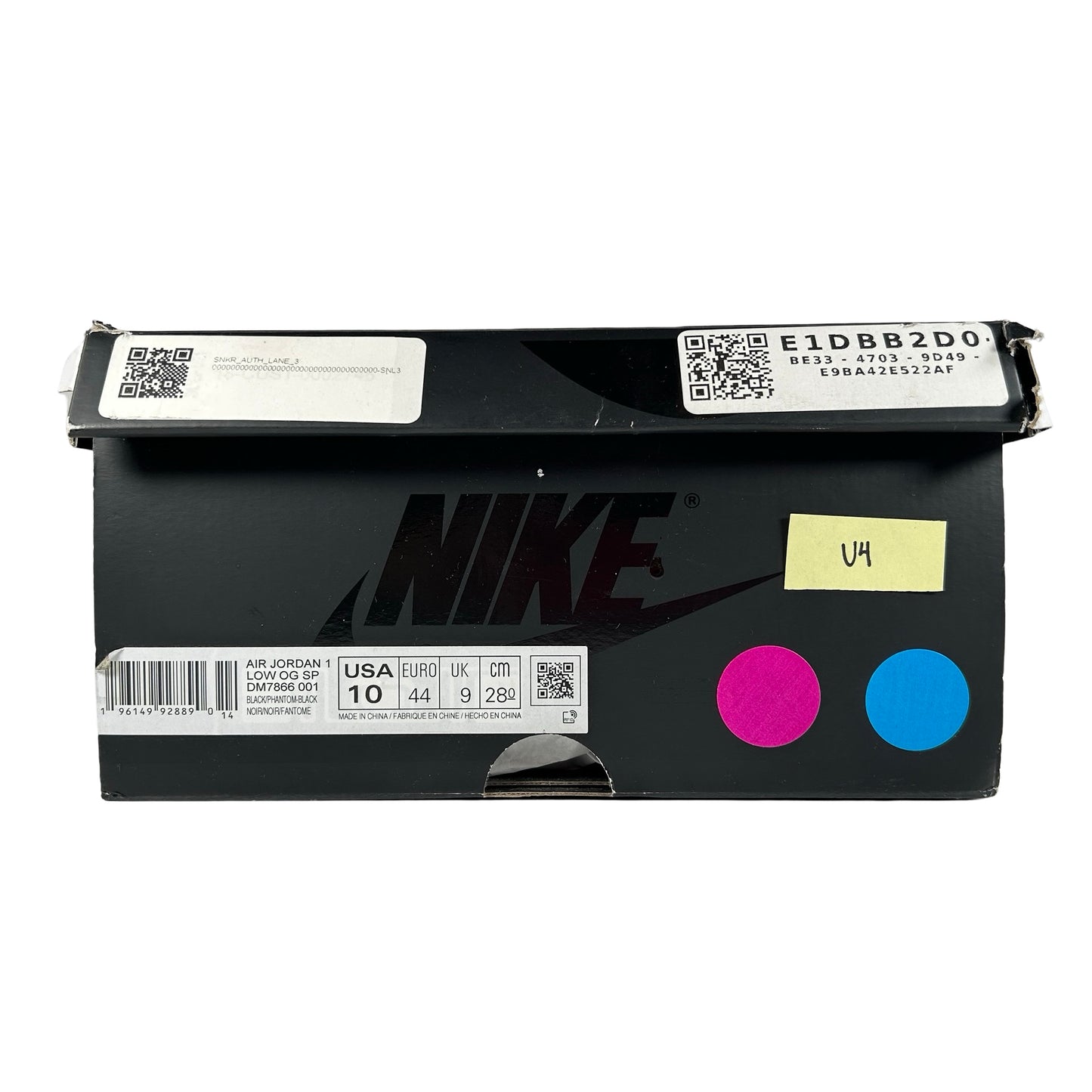 DM7866 001 Jordan 1 Retro Low OG Travis Scott Black Phantom [USED] - 10 M (Used4)