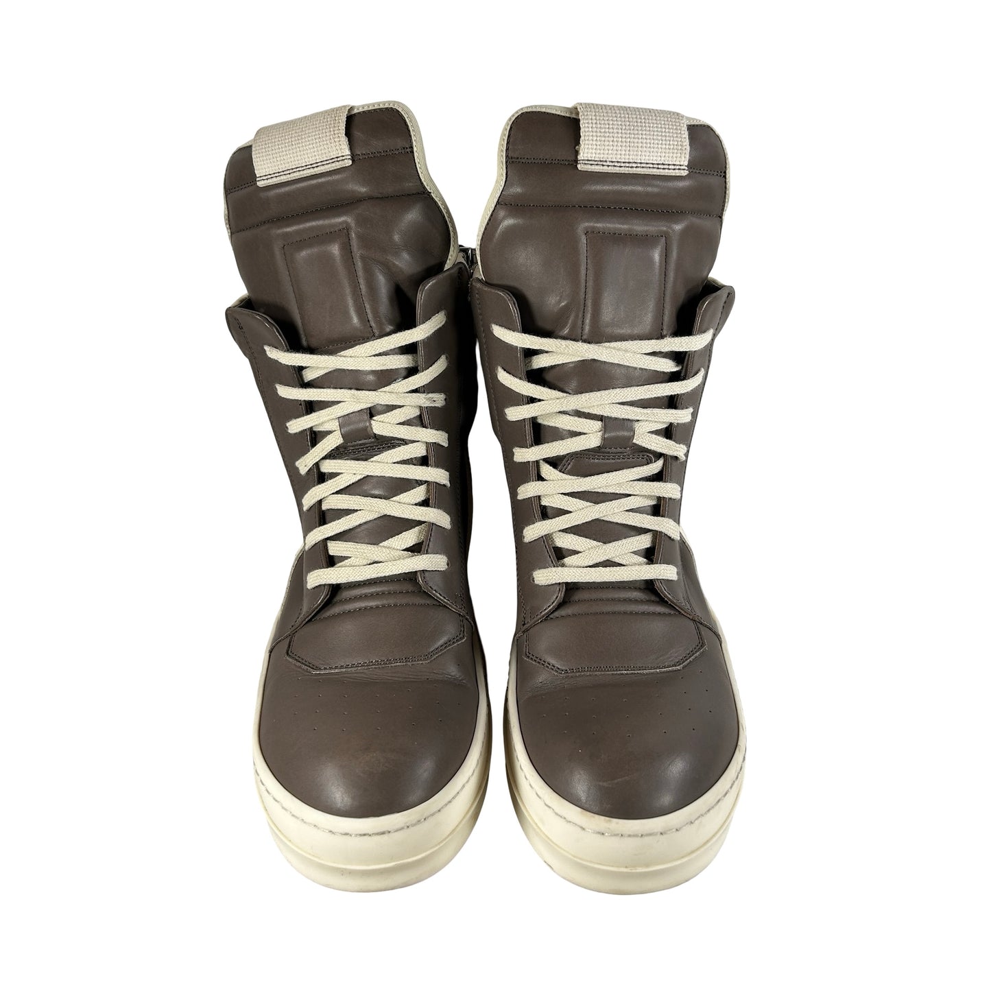 Rick Owens Men's Geobasket Sneakers Dust/White [USED] - 42 (Used) (No Box)