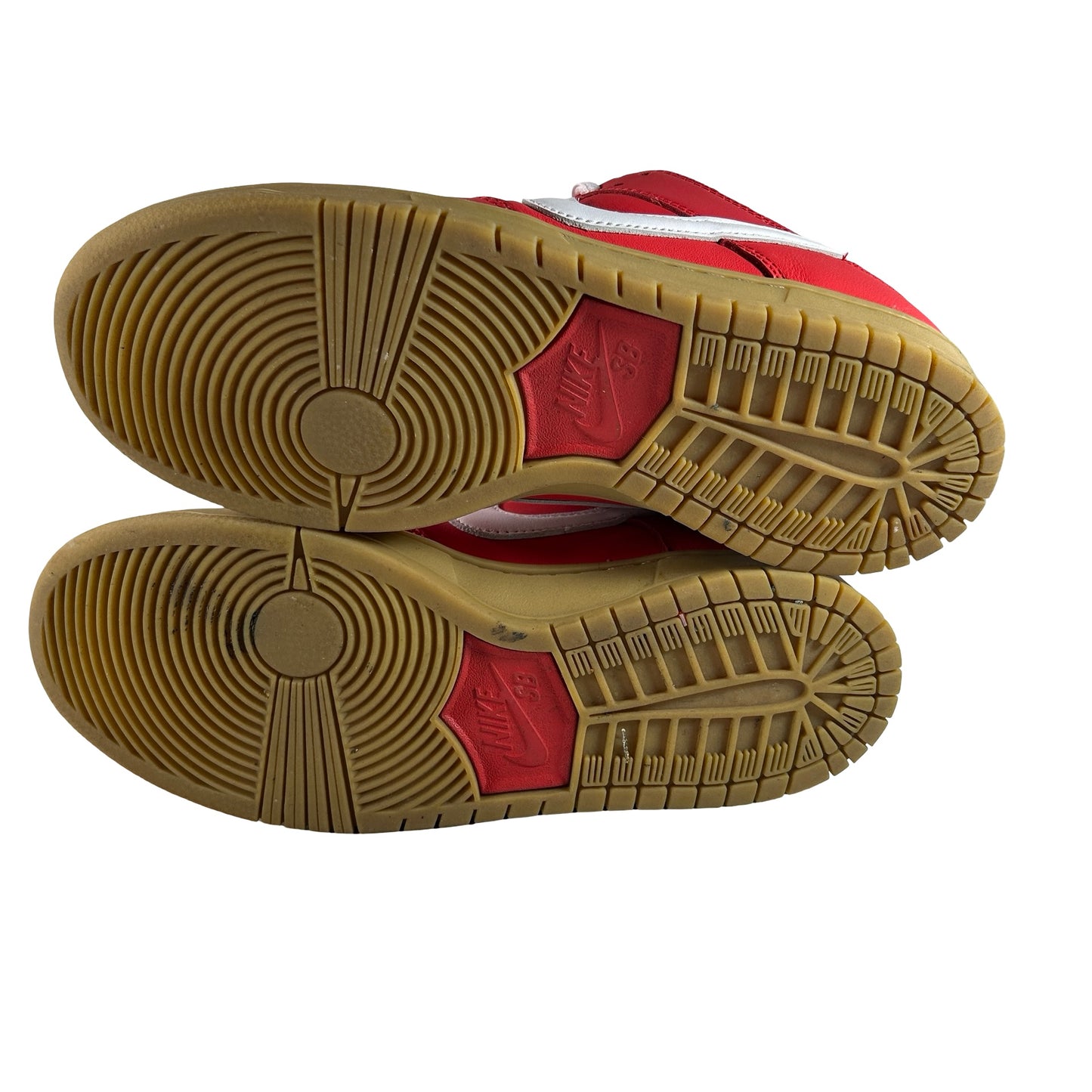 FJ1674 600 Nike SB Dunk Low University Red Gum [USED] - 8 M (Used)