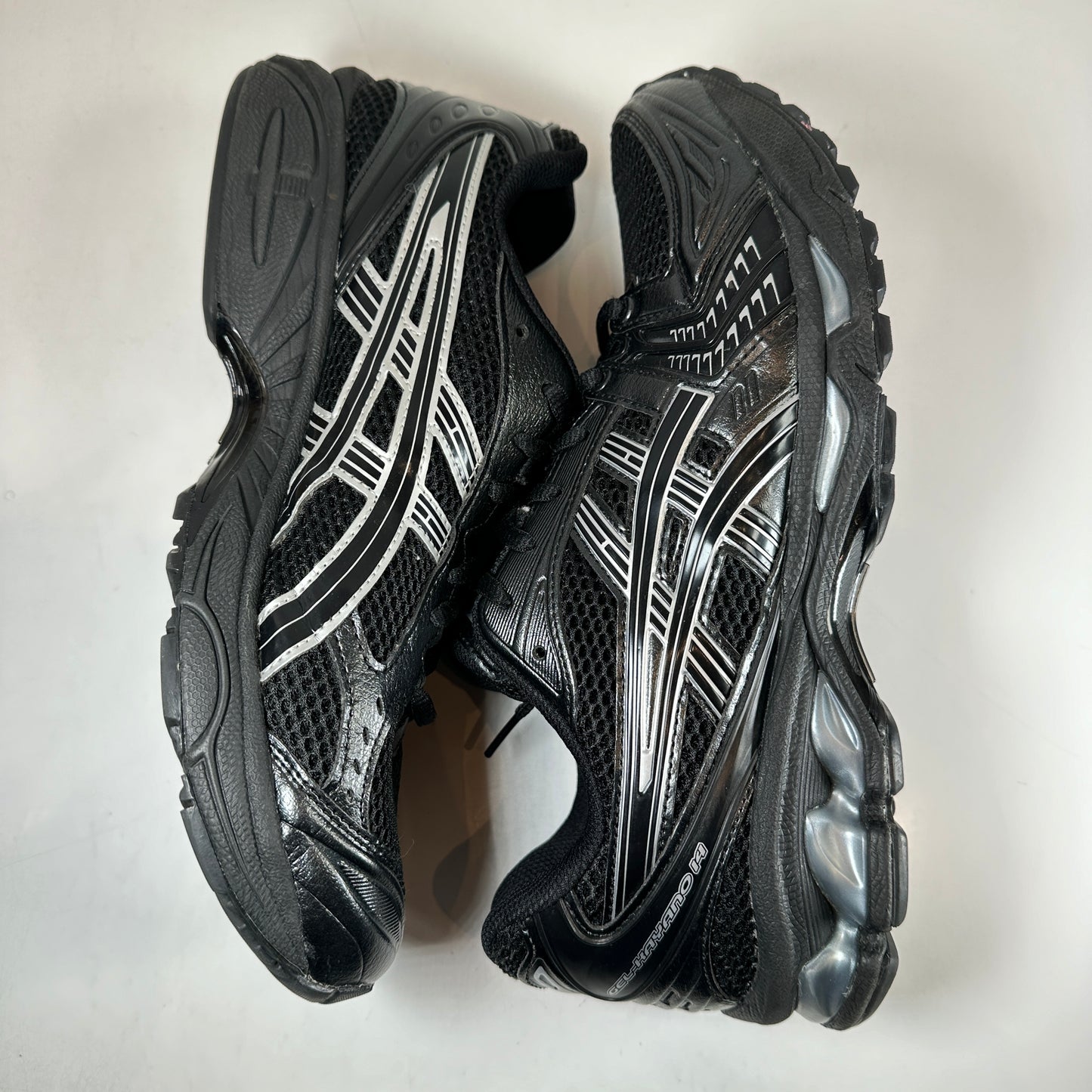 1201A019 006 ASICS Gel-Kayano 14 Black Pure Silver [USED] - 9.5 M (Used)