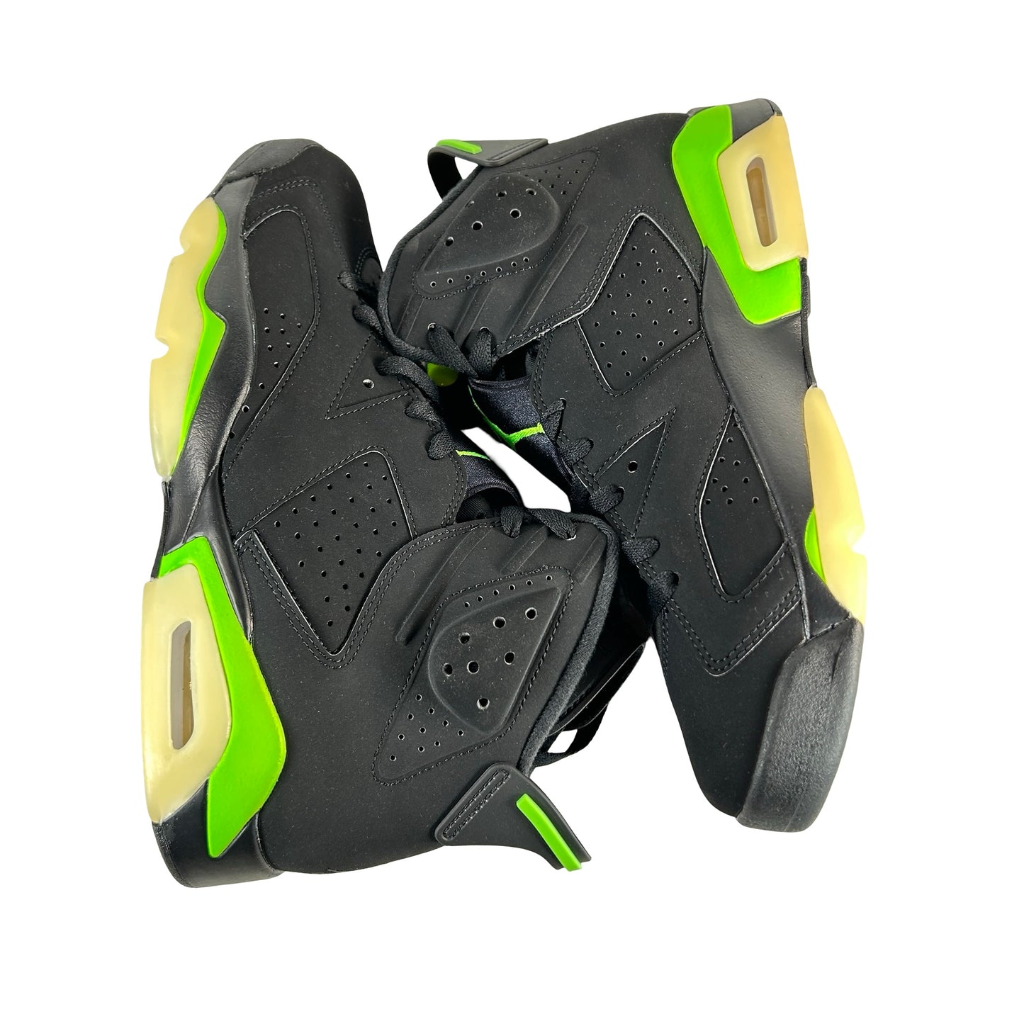 CT8529 003 Air Jordan 6 Retro Electric Green - 9.5 M (Yellowing)