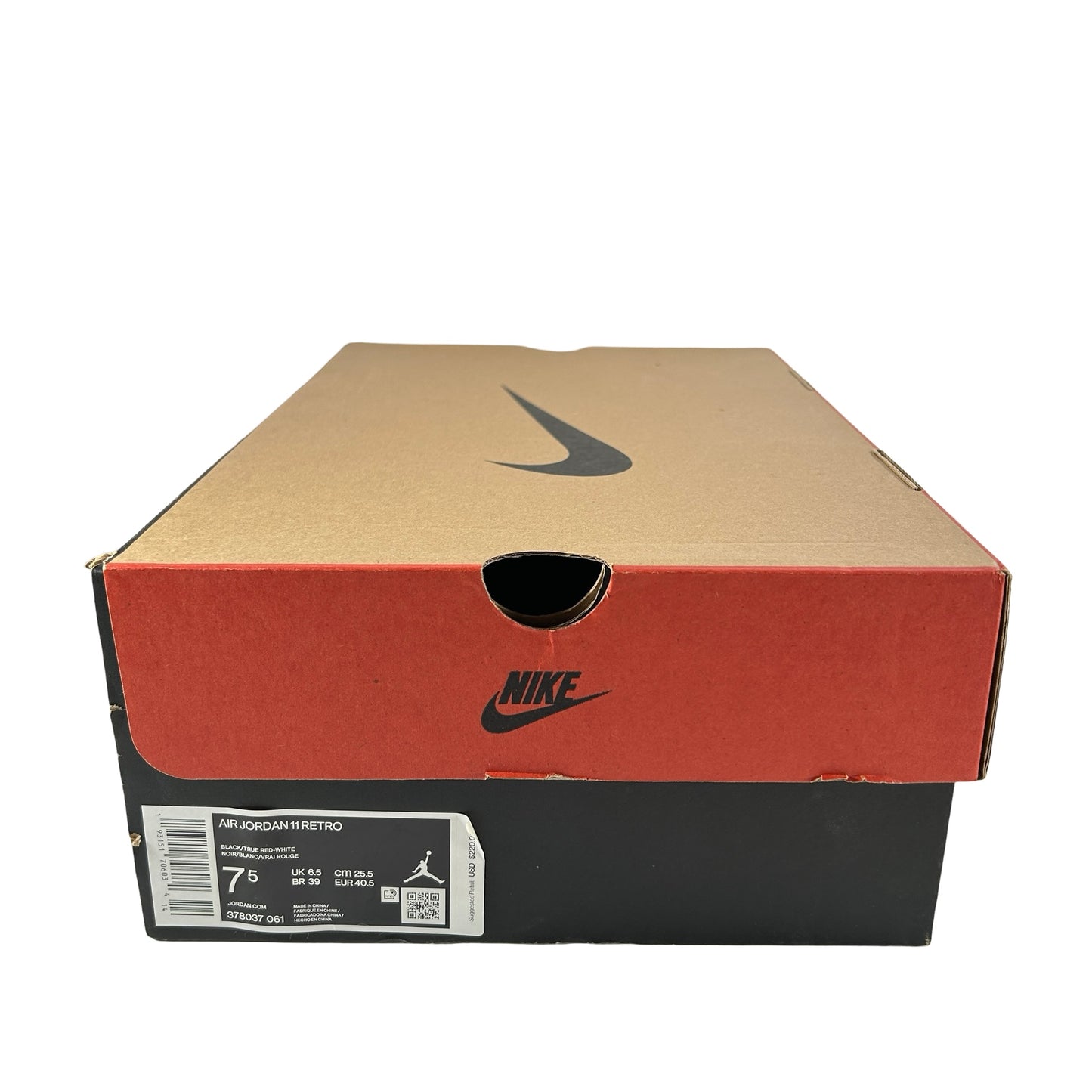 378037 061 Jordan 11 Bred (2019) [USED] - 7.5 M (Used)