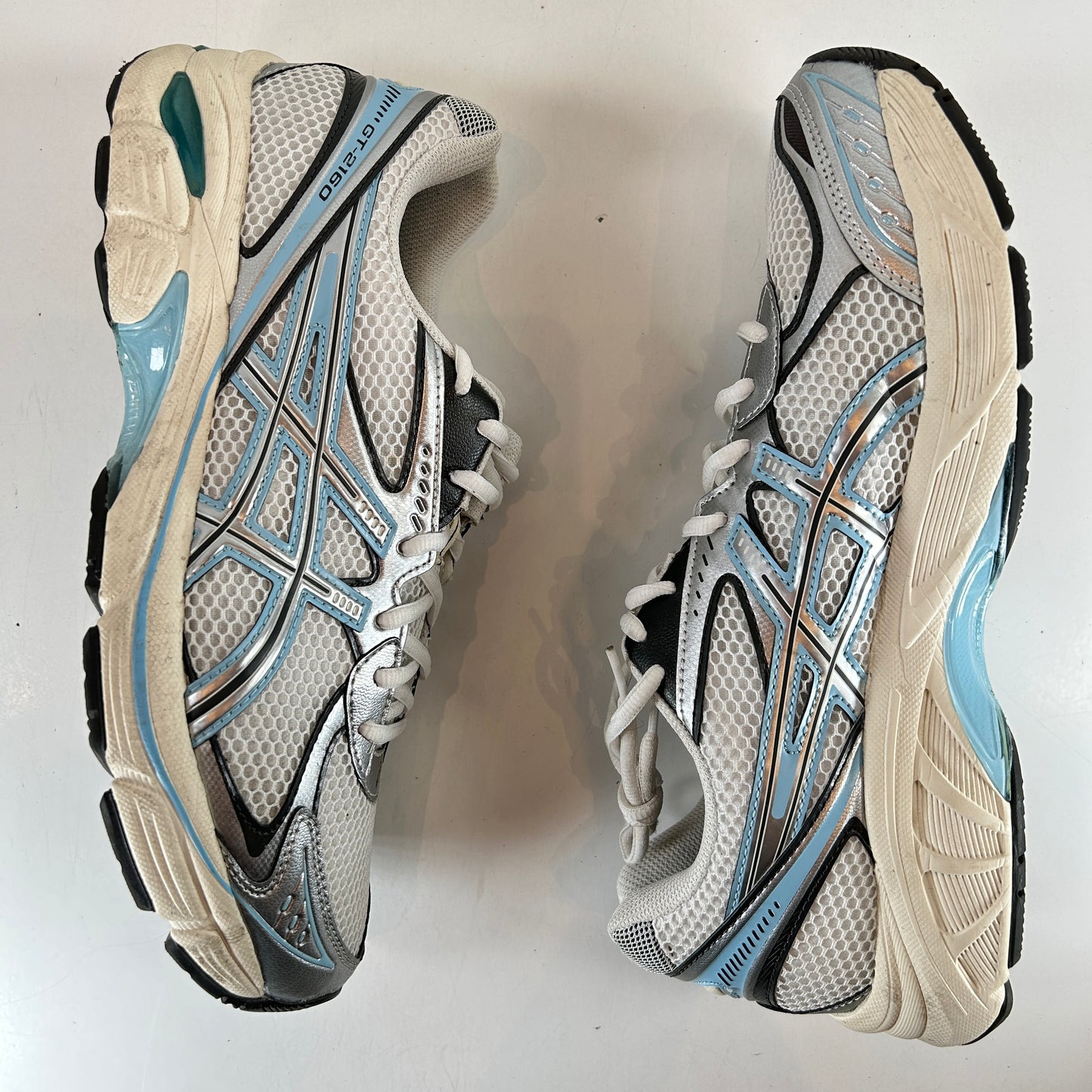 1203A544 101 ASICS GT-2160 White Pure Silver [USED] - 11 M (Used)