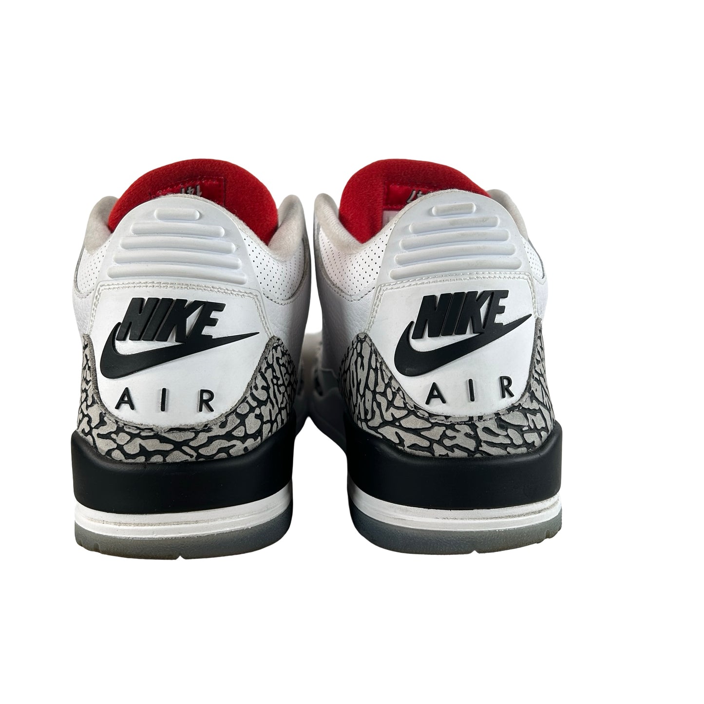 923096 101 Jordan 3 Retro Free Throw Line White Cement [USED] - 12 M (Used)