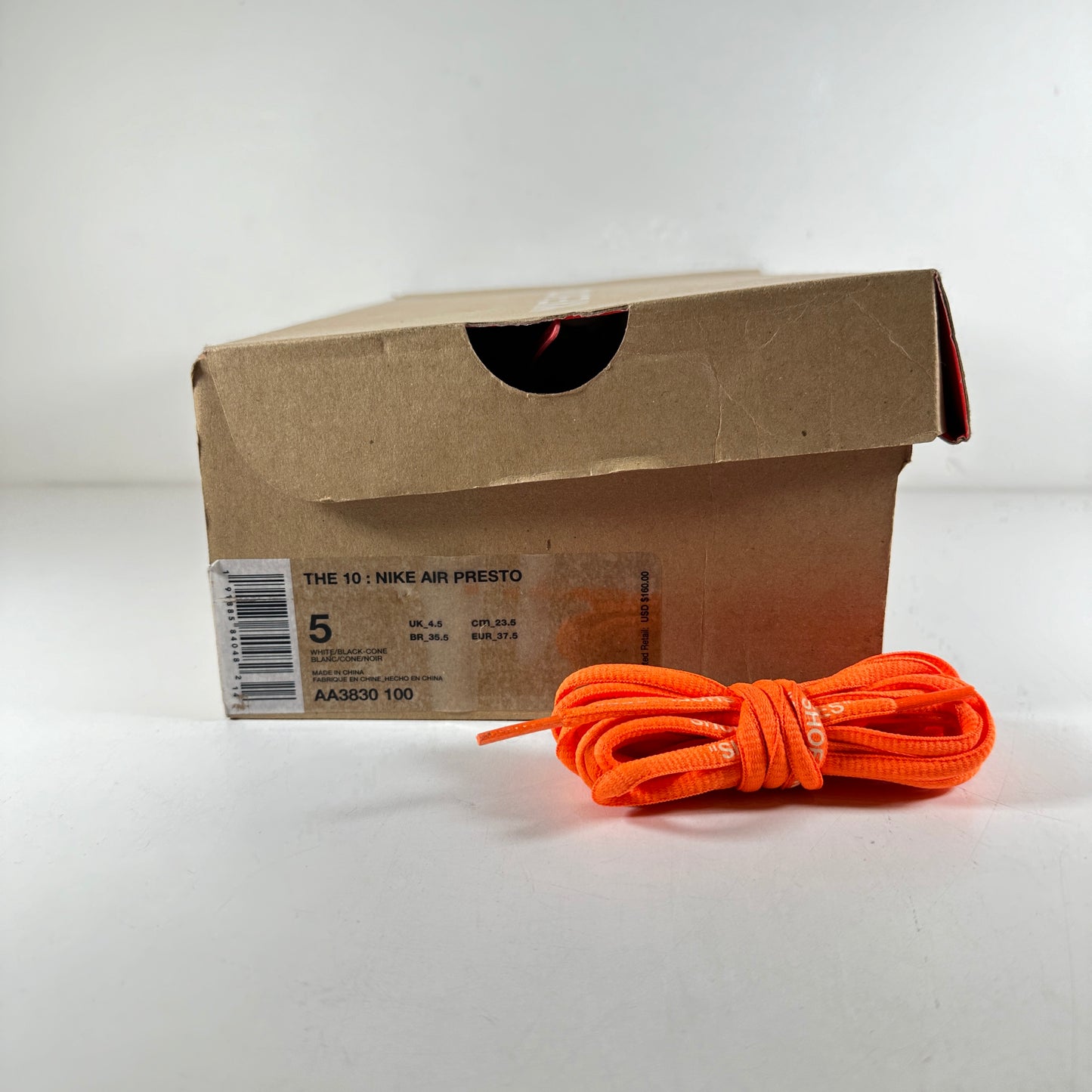 AA3830 100 Nike Air Presto Off-White White [USED] - 5 M (Used)