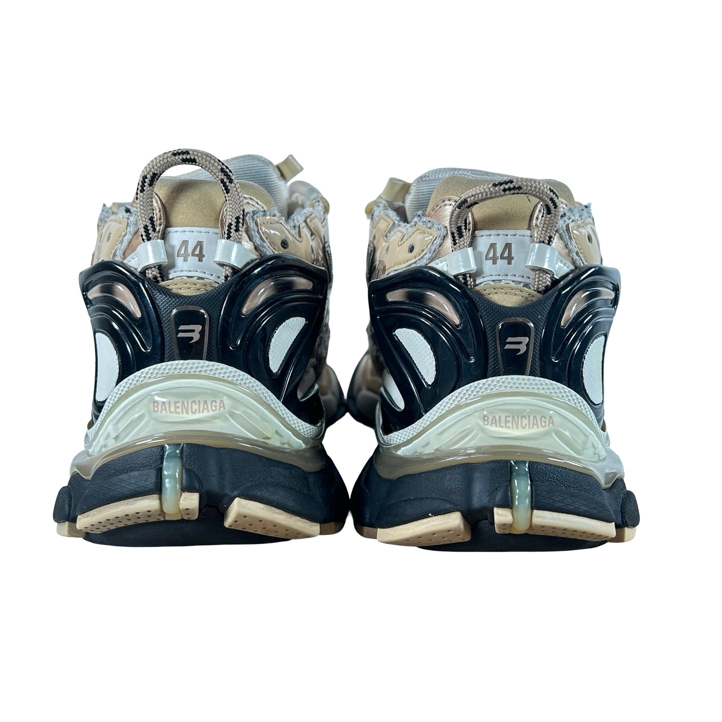 677403W3RB39891 Balenciaga Runner Beige Black White [USED] - EU 44 (Used) (No Box)