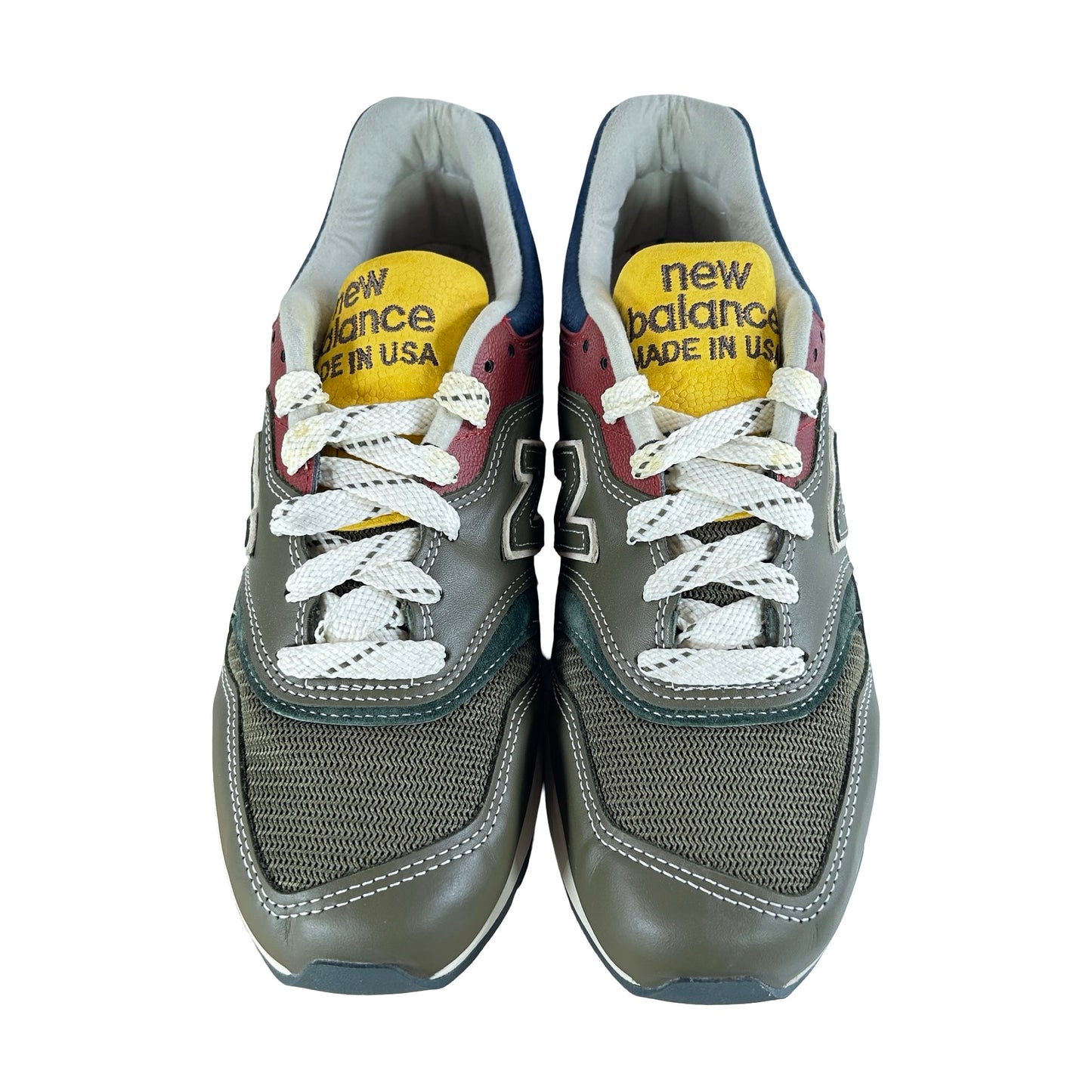 U997AIM New Balance 997 MiUSA Aimé Leon Dore Dark Moss Angora [USED] - 7 M (Used)