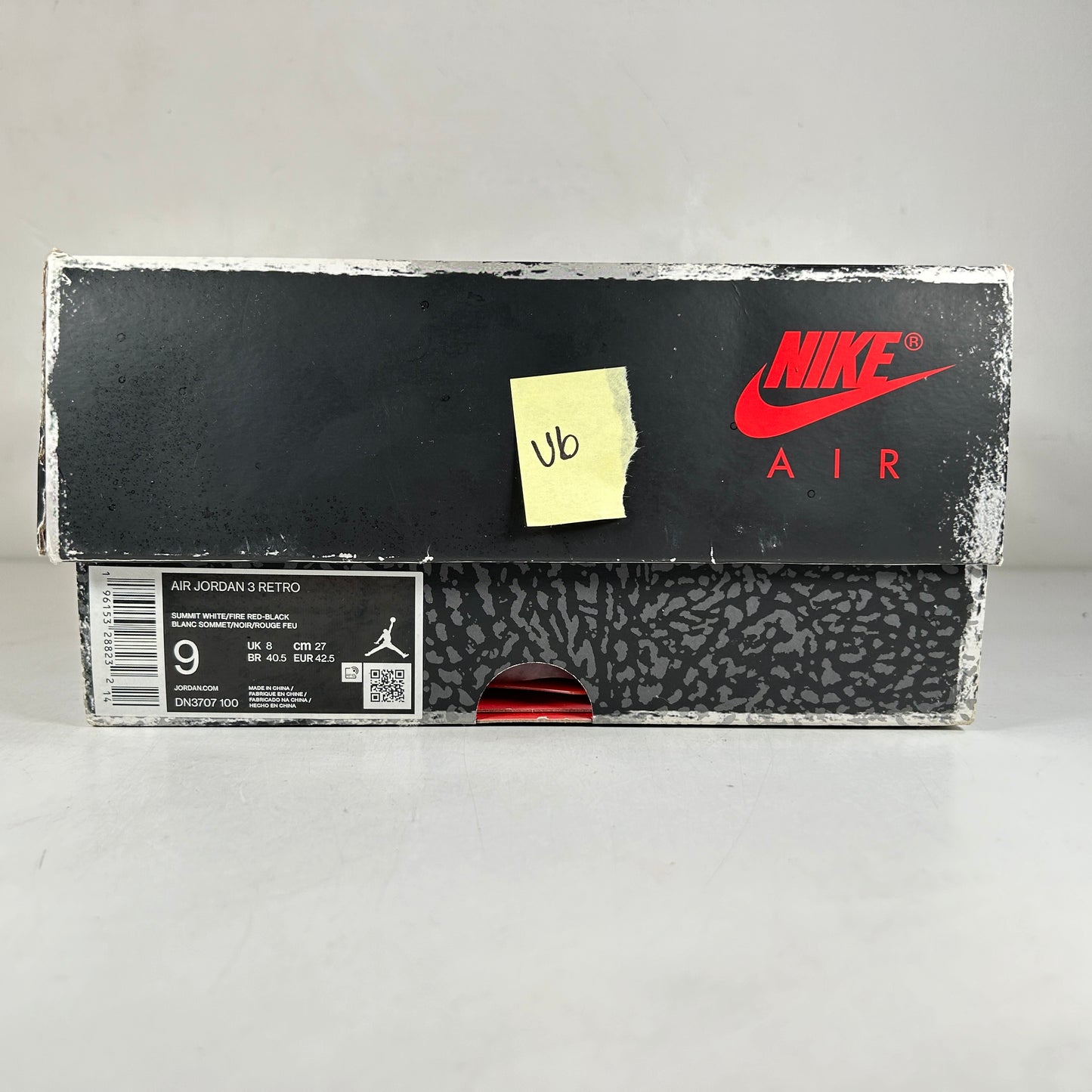 DN3707 100 Jordan 3 Retro White Cement Reimagined [USED] - 9 M (Used6)