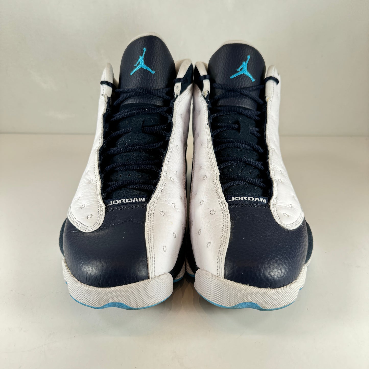 414571 144 Jordan 13 Retro Obsidian Powder Blue White [USED] - 11 M (Used)