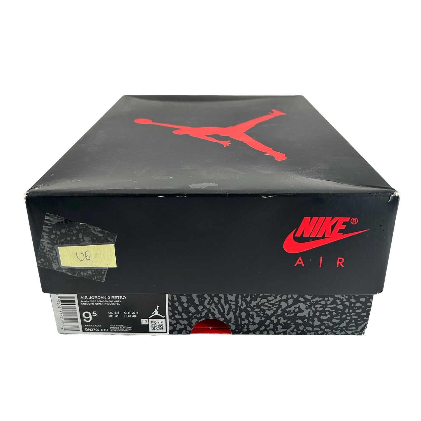 DN3707 010 Jordan 3 Retro Black Cement Reimagined (2024) [USED] - 9.5 M (Used6)