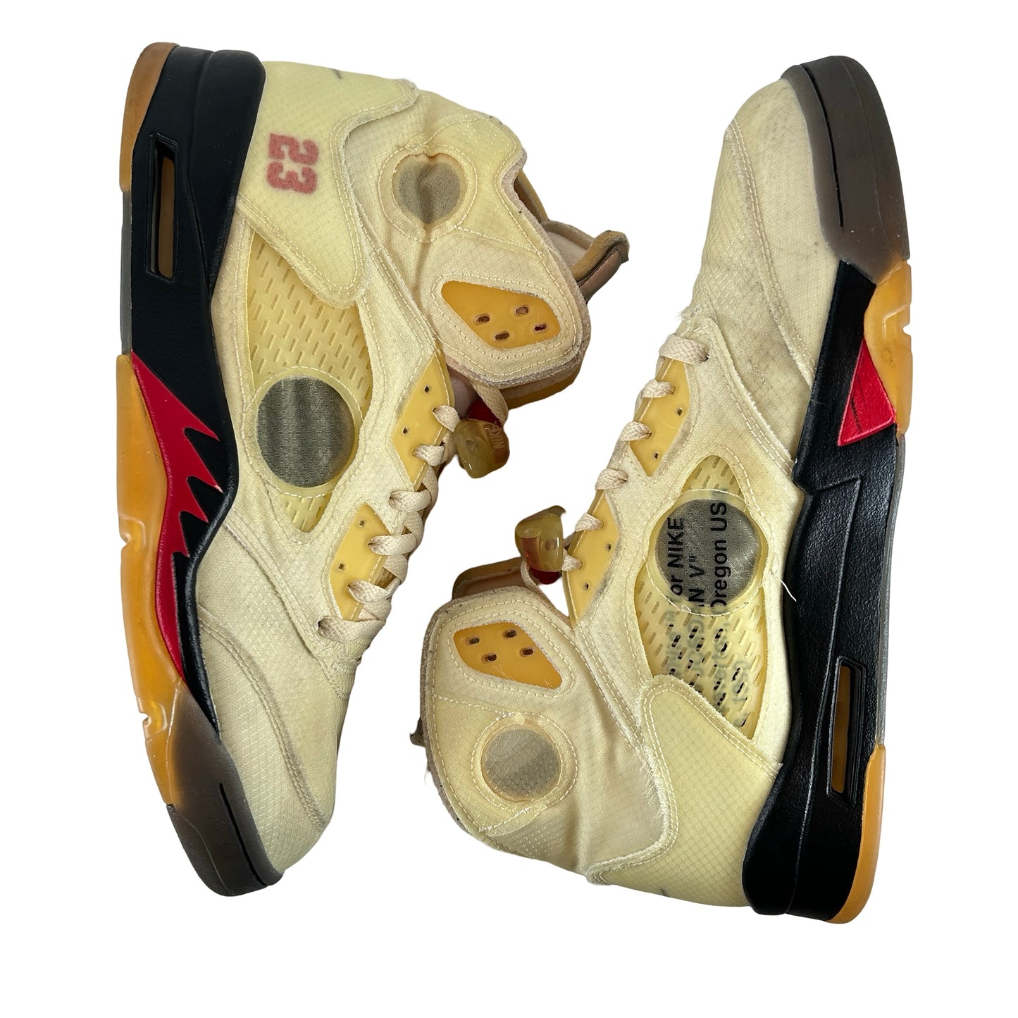 DH8565 100 Jordan 5 Off-White Sail [USED] - 12.5 M (Used)