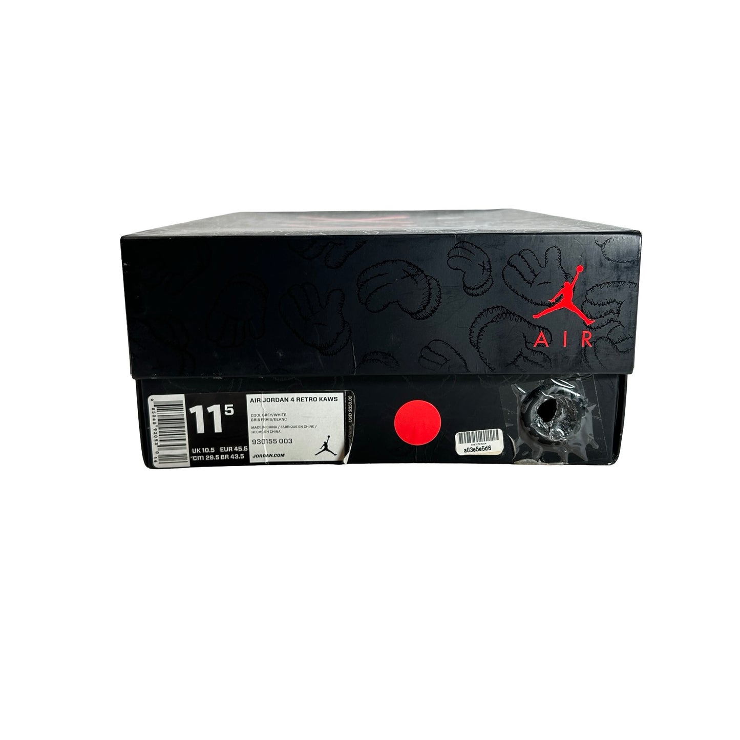 930155 003 Jordan 4 Kaws Grey [USED] - 11.5 M (Used)