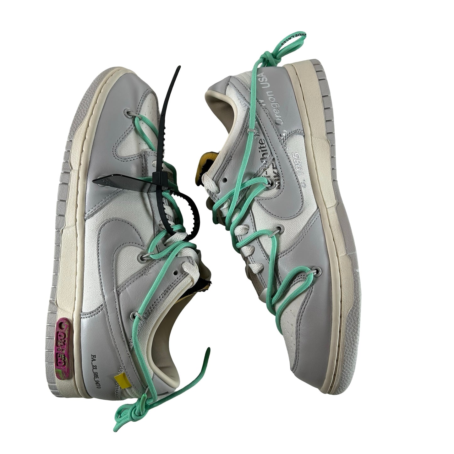 DM1602 114 Nike Dunk Low Off-White Lot 4 [USED] - 9 M (Used)