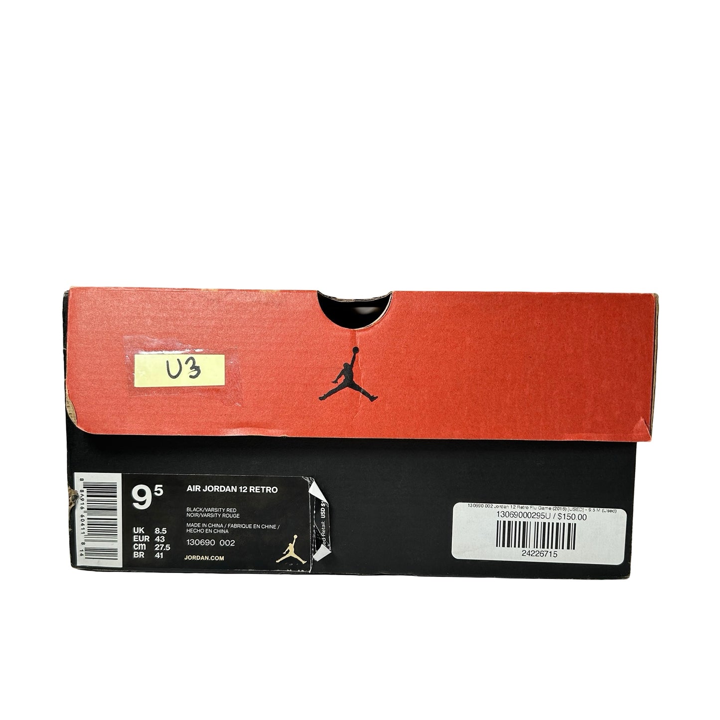 130690 002 Jordan 12 Retro Flu Game (2016) [USED] - 9.5 M (Used3)