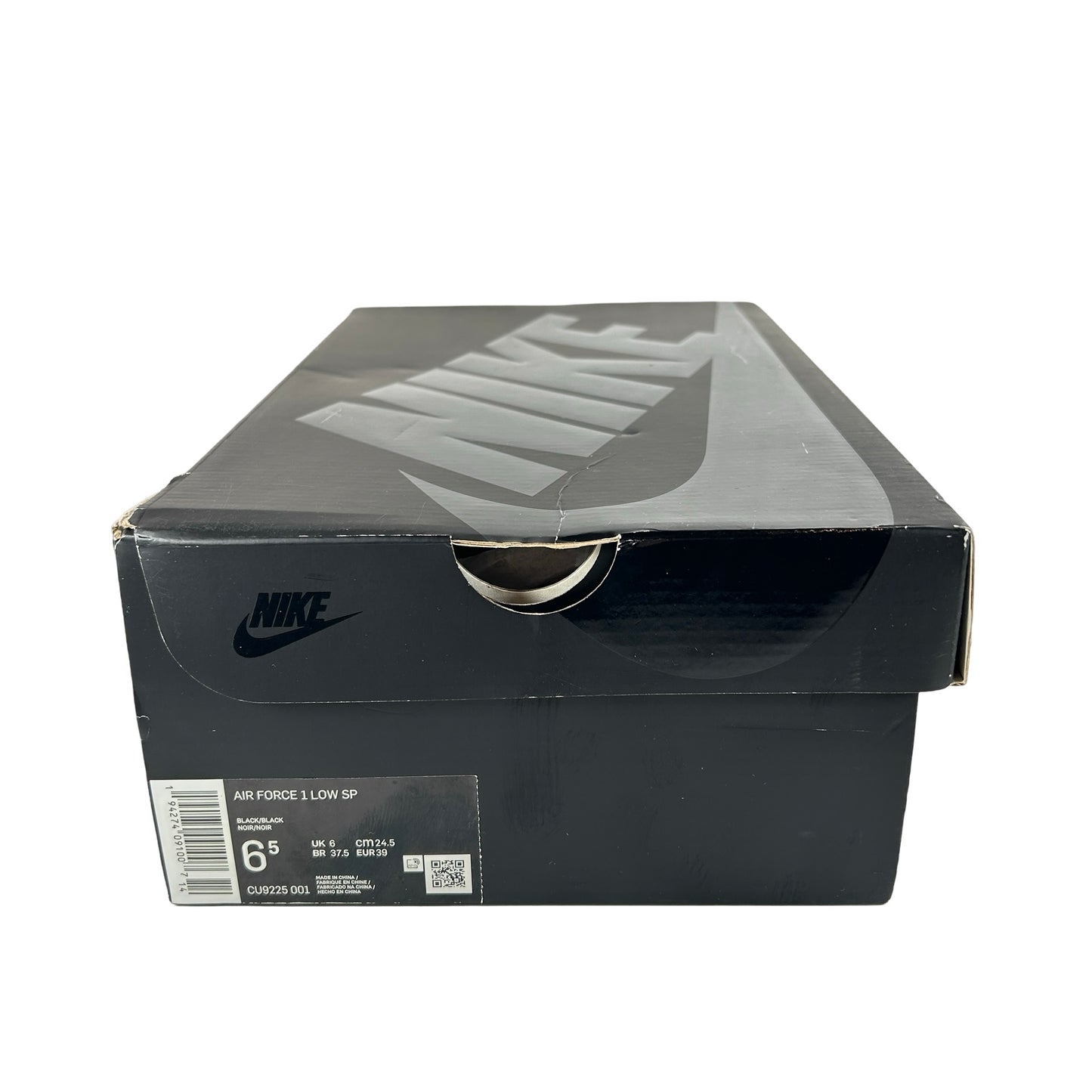 CU9225 001 Air Force 1 Low Supreme Black [USED] - 6.5 M (Used)