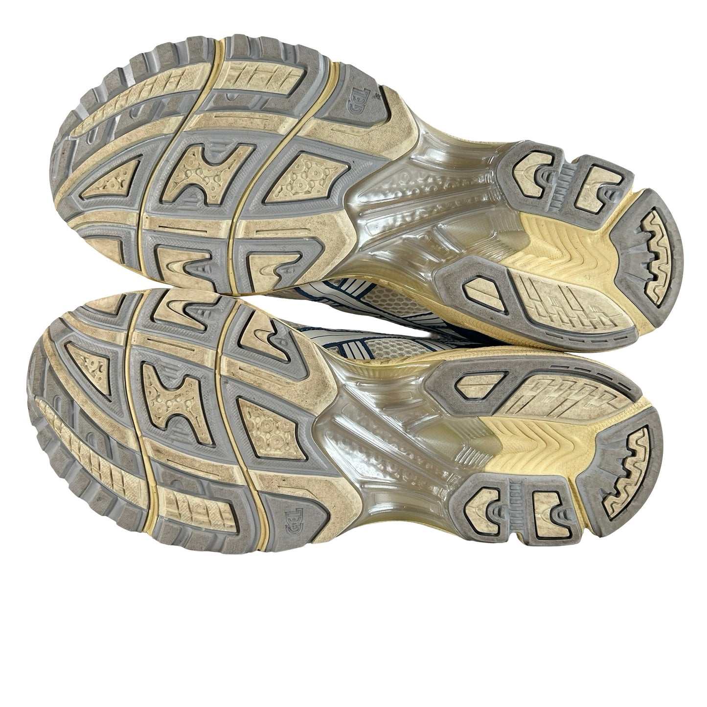 1203A537 102 ASICS Gel-Kayano 14 Cream Metallic Blue [USED] - 12 M (Used)