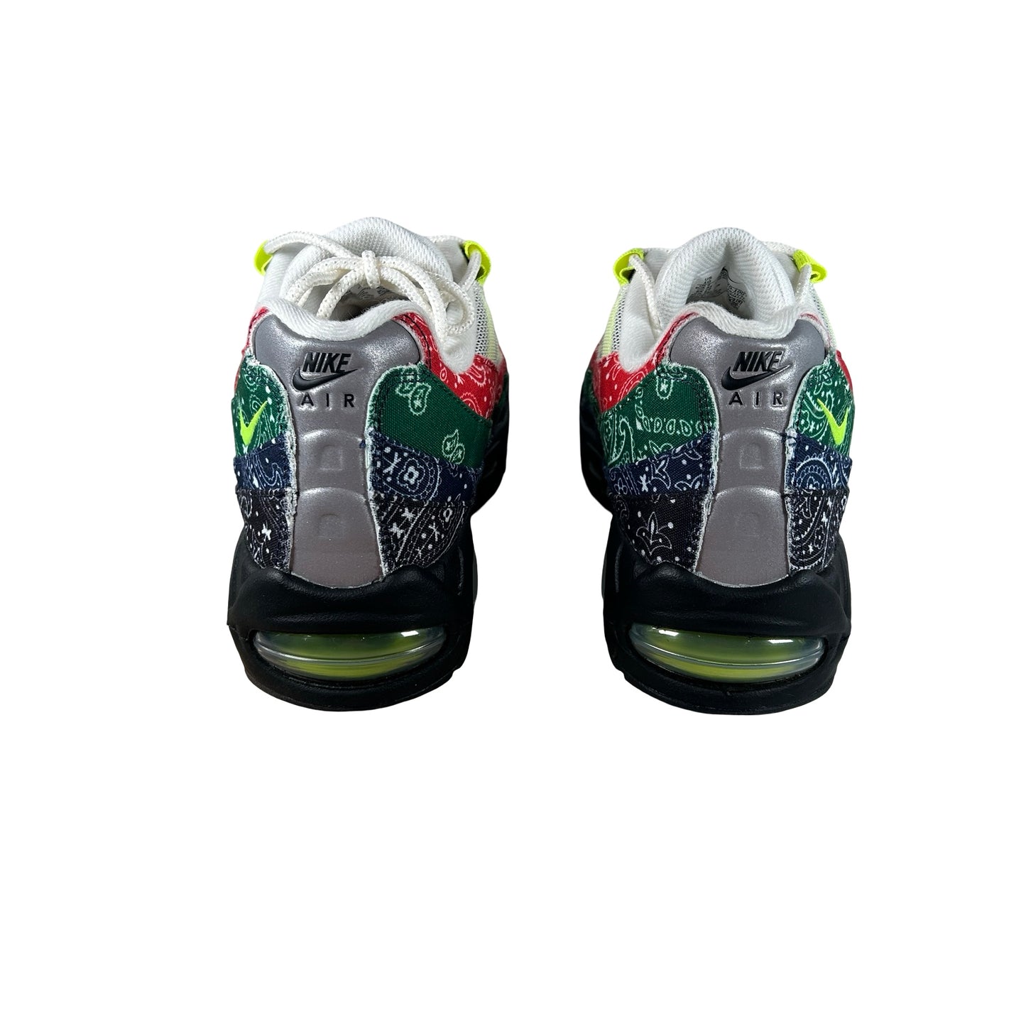 IQ0620 100 Nike Air Max 95 OG Big Bubble Neon Paisley Bandana [USED] - 10 M (VNDS) (No Box)