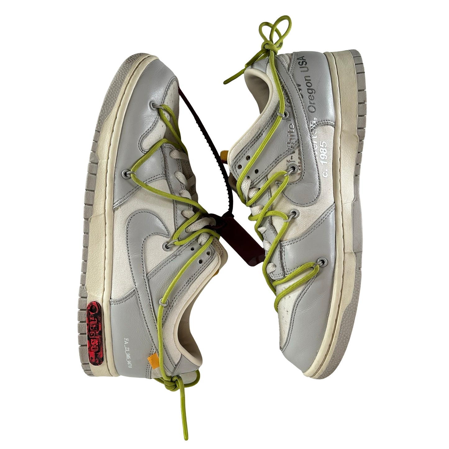 DM1602 106 Nike Dunk Low Off-White Lot 8 [USED] - 11 M (Used)