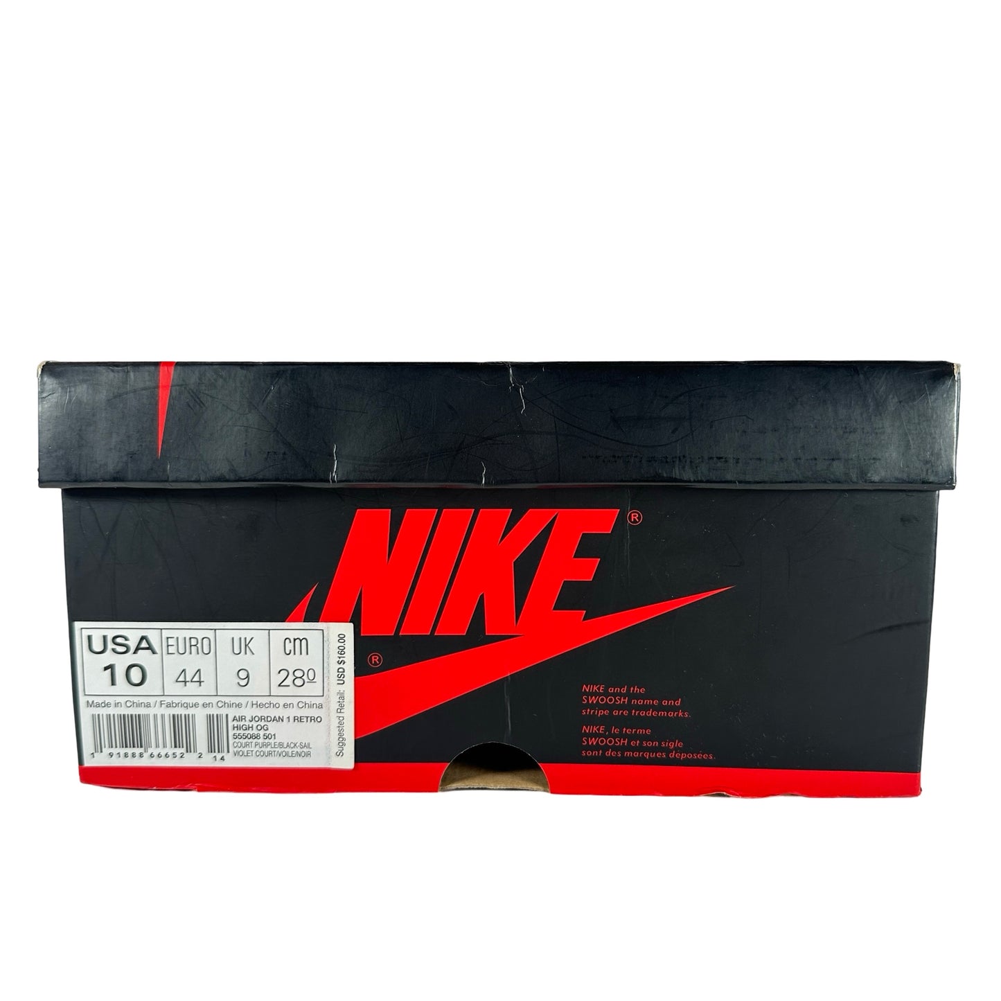 555088 501 Jordan 1 Corte Púrpura
