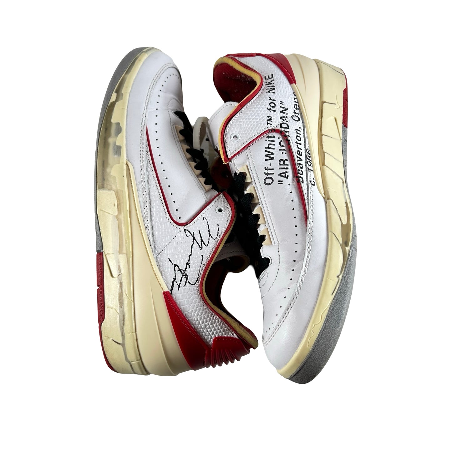 DJ4375 106 Jordan 2 Retro Low SP Off-White White Red [USED] - 10.5 M (Used5)
