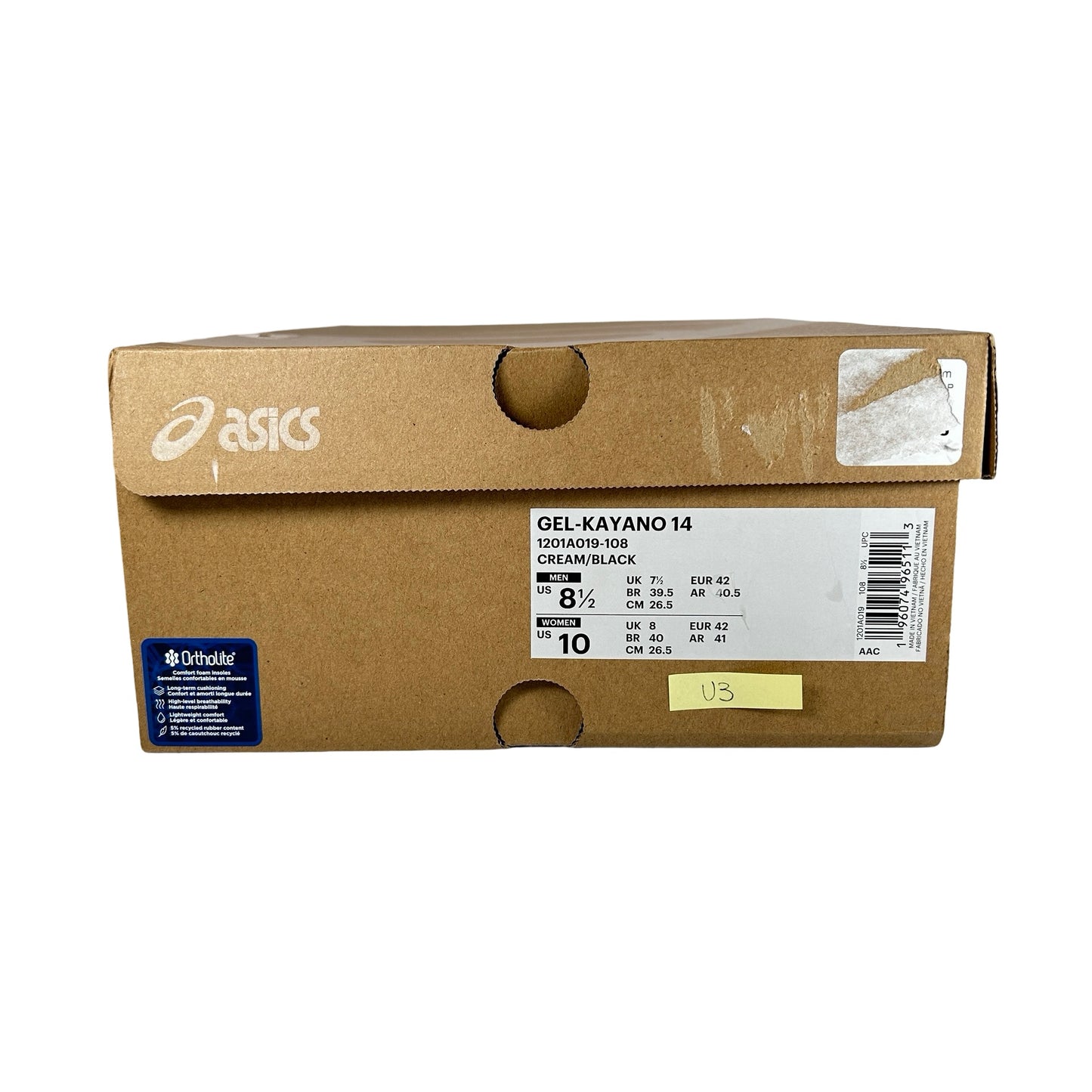 1201A019 108 ASICS Gel-Kayano 14 Crema Negro Metálico Ciruela