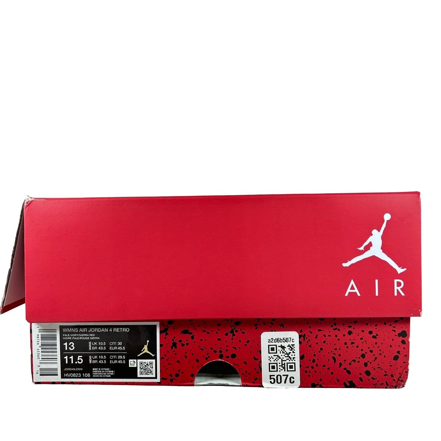 HV0823 108 Air Jordan 4 Retro Valentine's Day Sierra Red (Women's) [USED] - 13 W (Used)