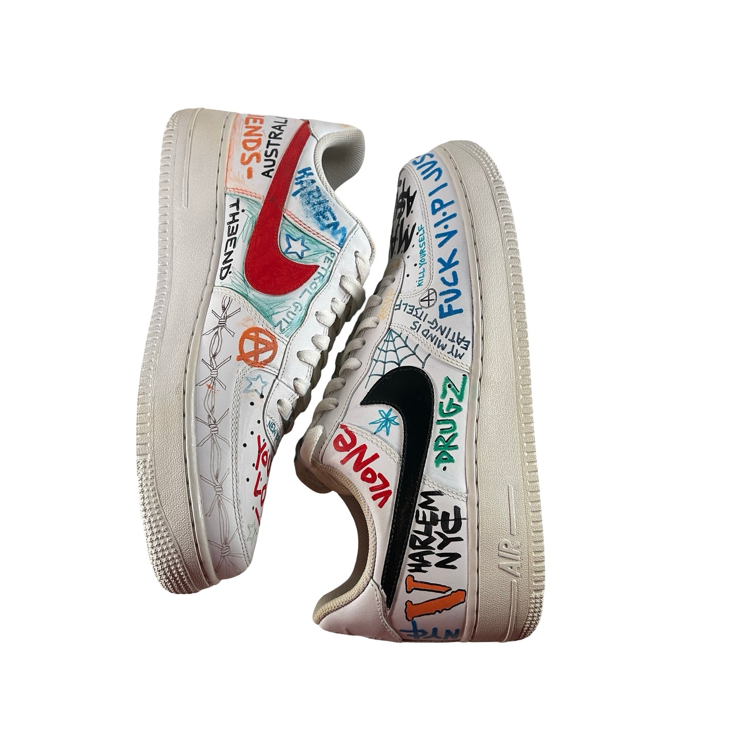 Nike Air Force 1 Low Vlone x Pauly x Mase x Himumimdead [CONDITIONAL] - 12 M (Yellowing) (Replace Box)