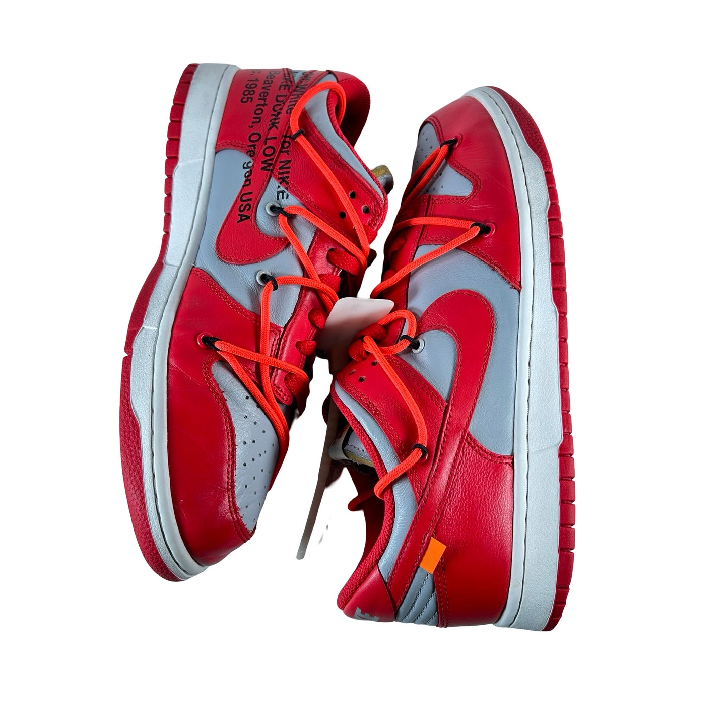 CT0856 600 Nike Dunk Low Off-White University Red [USED] - 10 M (Used2)