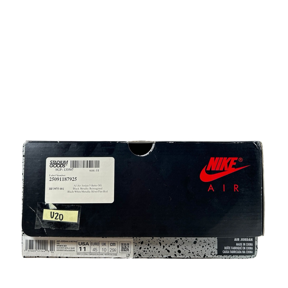HF3975 001 Jordan 5 Retro OG Black Metallic Reimagined [USED] - 11 M (Used20)