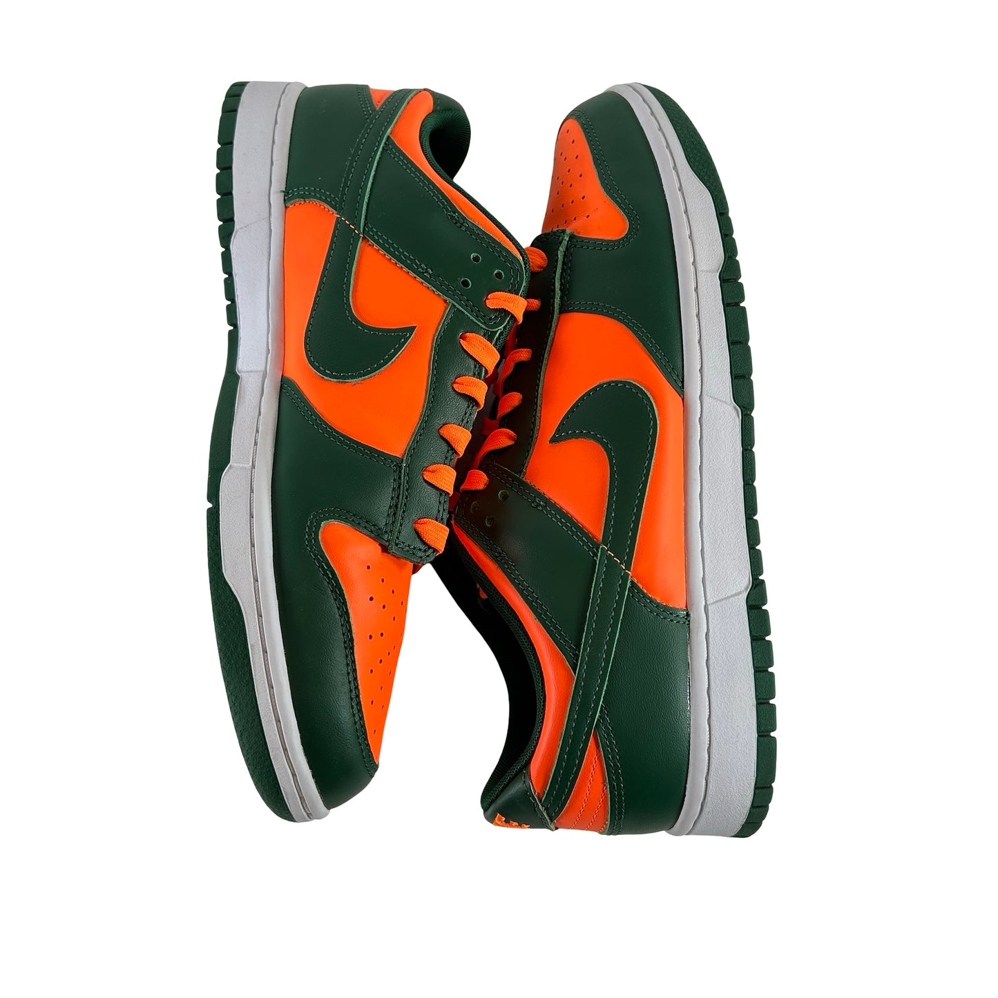 DD1391 300 Nike Dunk Low Retro Miami Hurricanes [USED] - 12 M (Used) (No Box)
