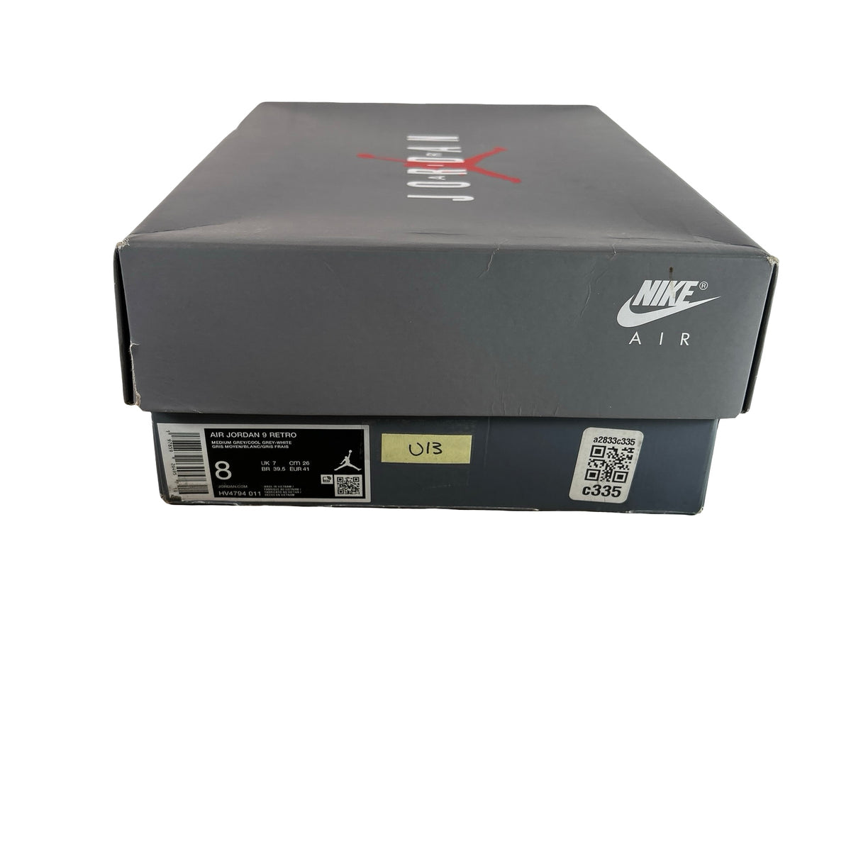 HV4794 011 Jordan 9 Retro Cool Grey (2025) [USED] - 8 M (Used13)