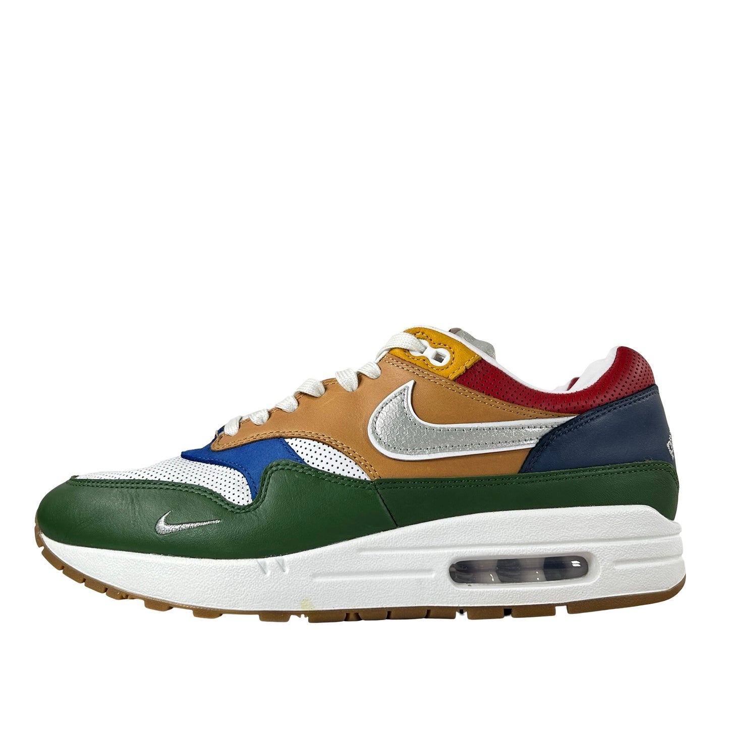 II6235 100 Nike Air Max 1 Premium Goods White Forest Green [USED] - 10 M (Used)