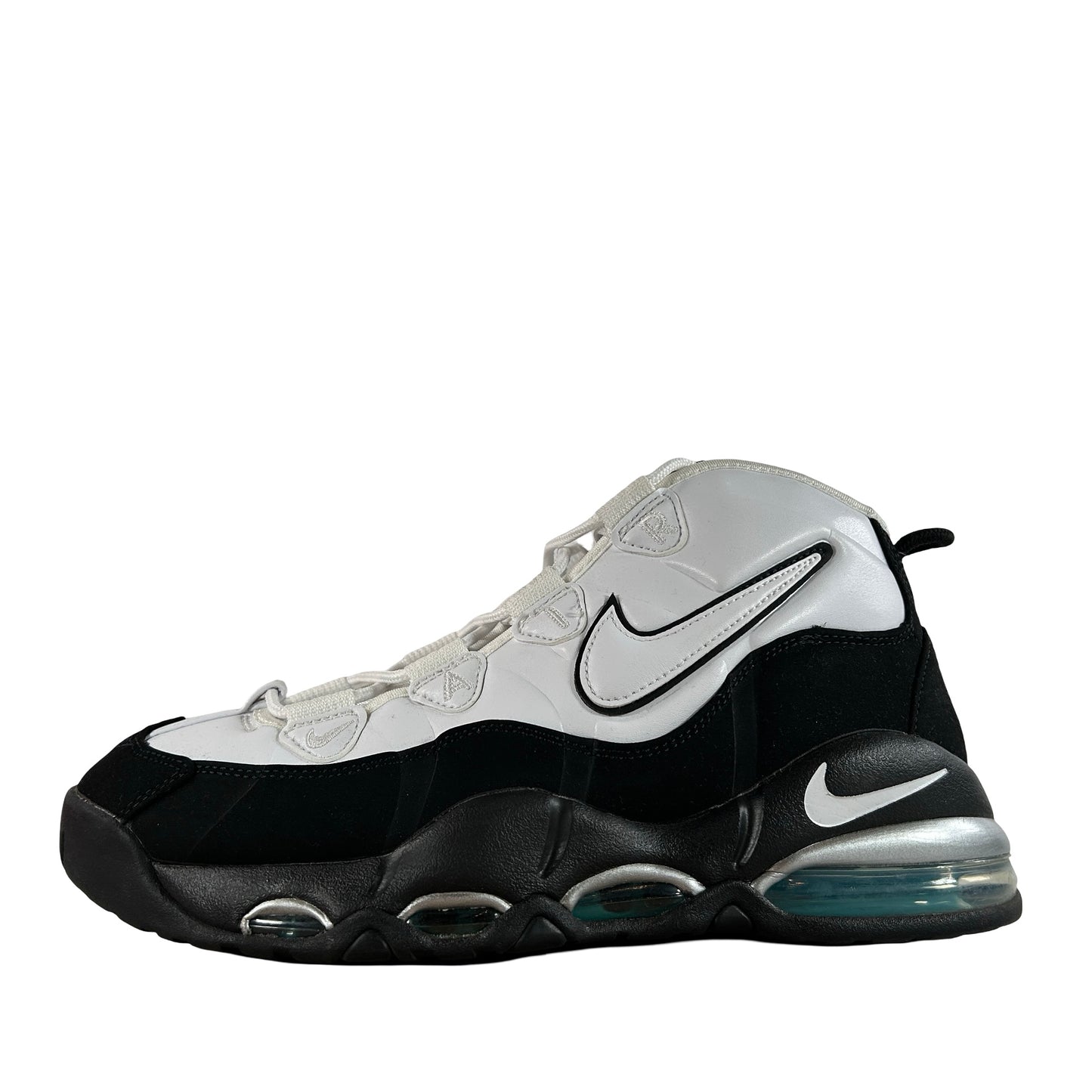 311090 100 Nike Air Max Uptempo 95 White Black Teal [USED] - 9.5 M (Used2)