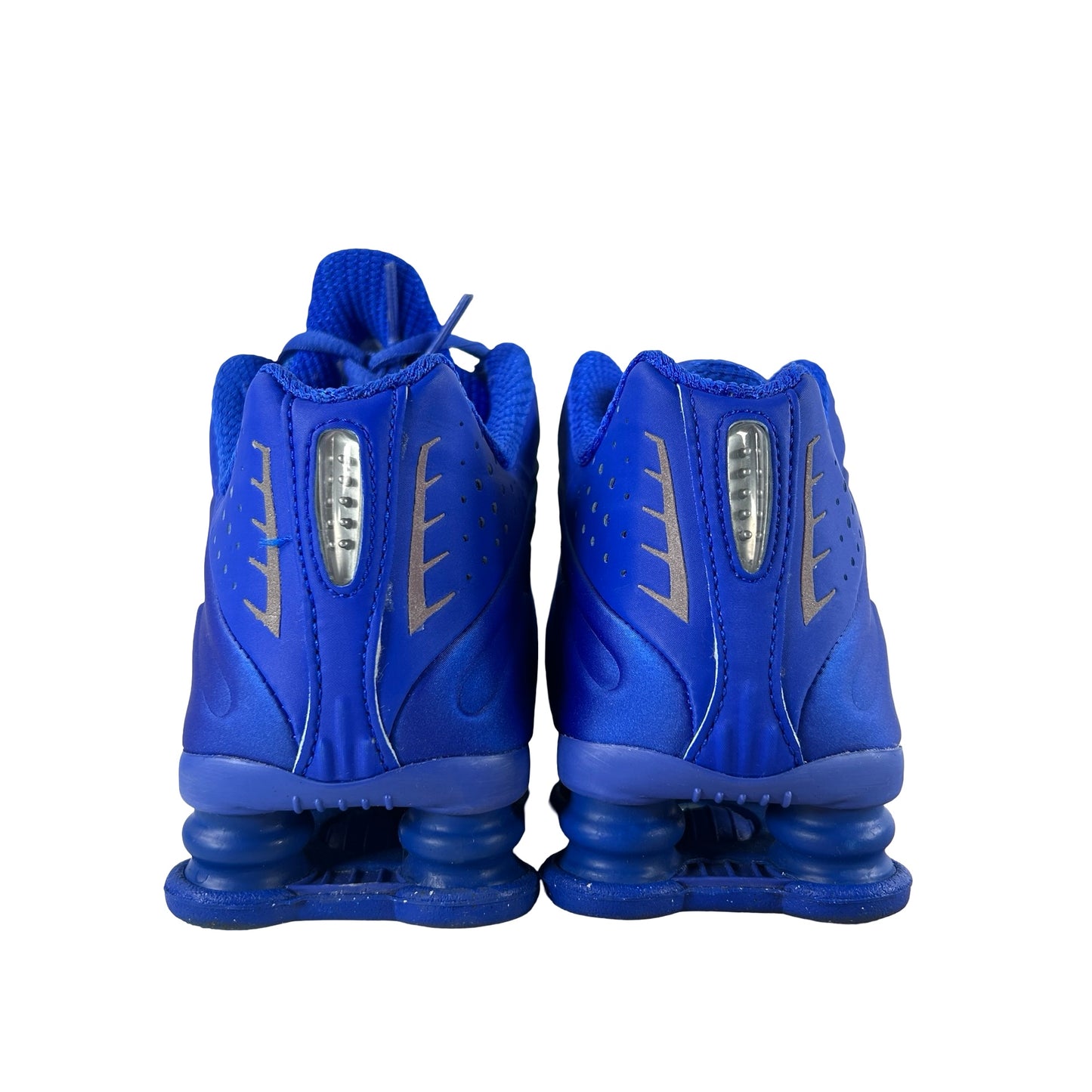 HJ7303 445 Nike Shox R4 Racer Blue Metallic Silver (Women's) [USED] - 6.5 W (Used) (No Box)