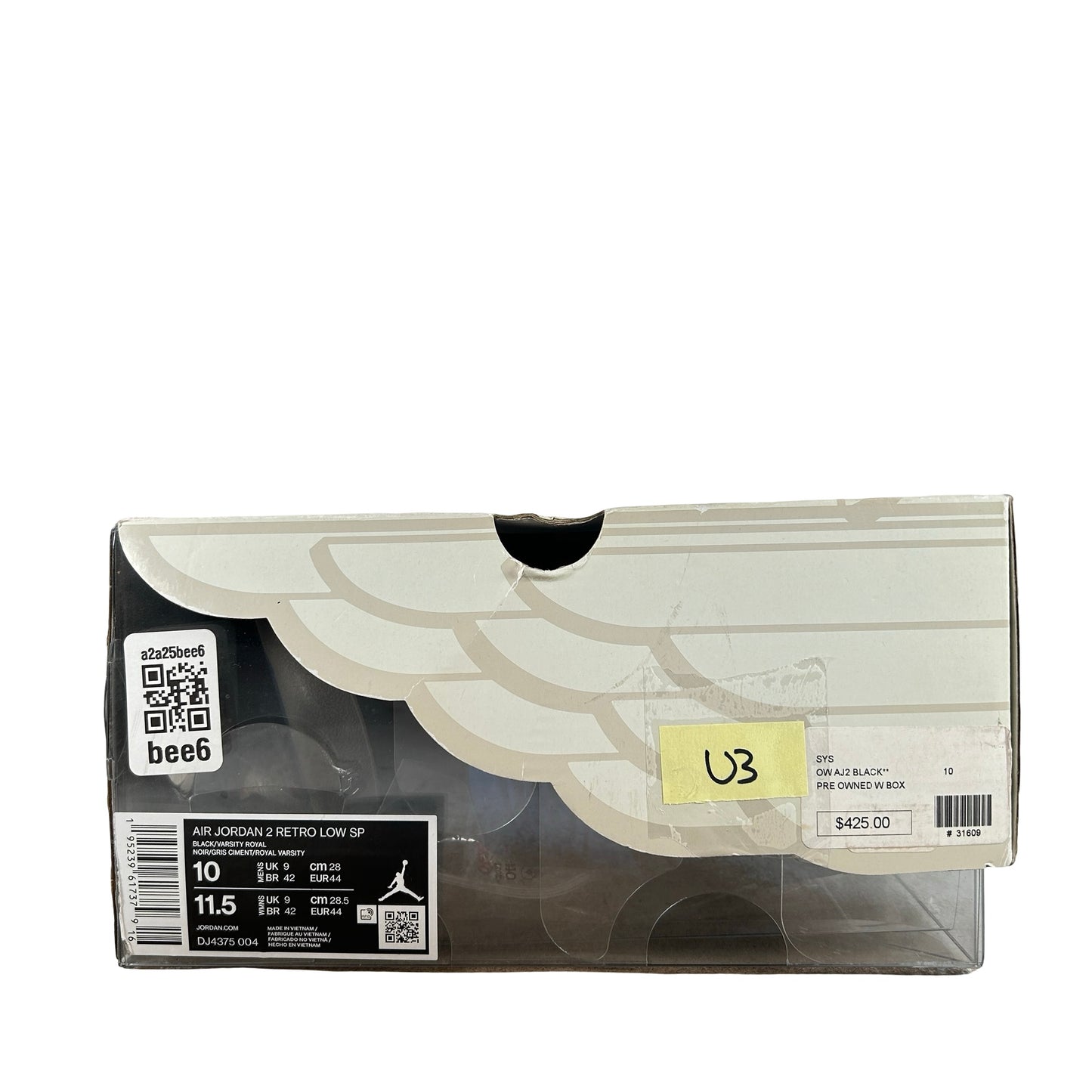 DJ4375 004 Jordan 2 Retro Low SP Off-White Black Blue [USED] - 10 M (Used3)