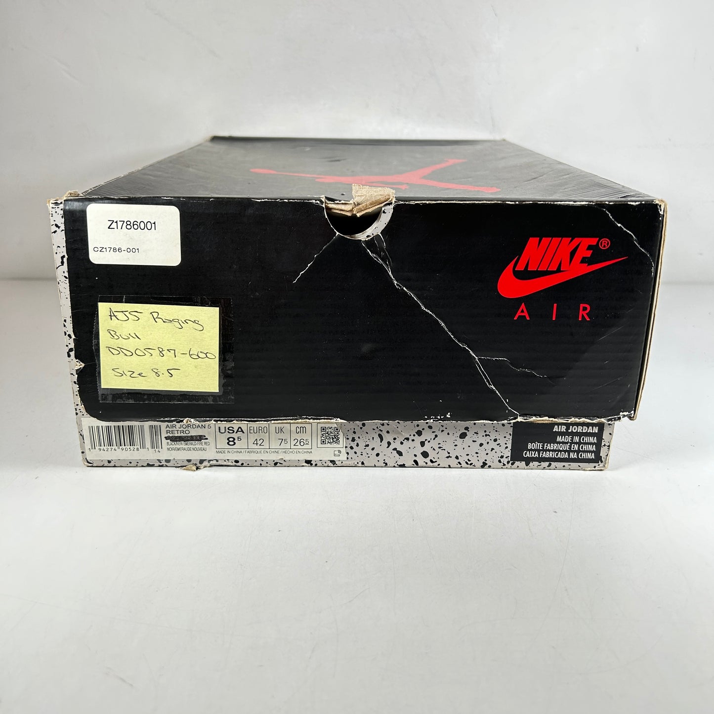 DD0587 600 Jordan 5 Raging Bull Red (2021) [USED] - 8.5 M (Used) (Replace Box)