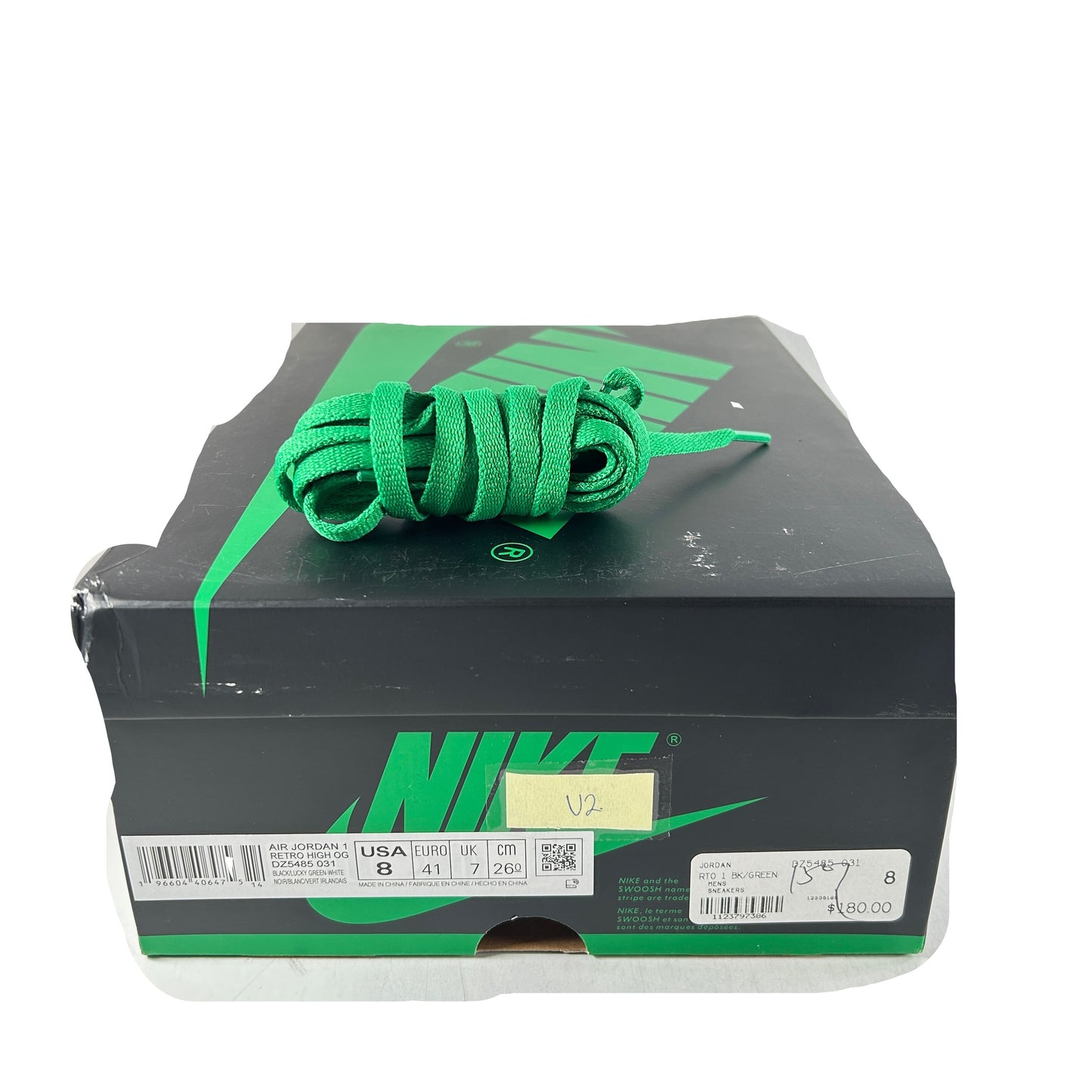 DZ5485 031 Jordan 1 Retro High OG Lucky Green [USED] - 8 M (Used2)