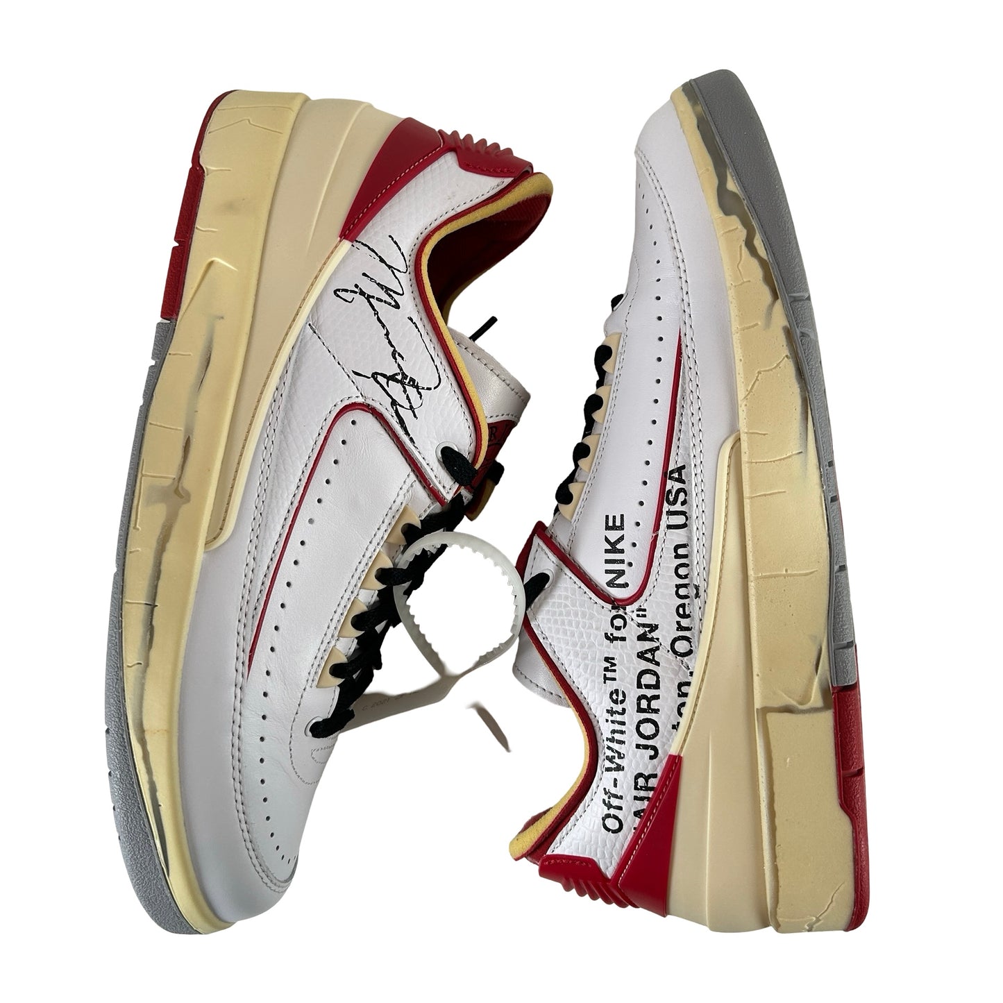 DJ4375 106 Jordan 2 Retro Low SP Off-White White Red [USED] - 10.5 M (Used)