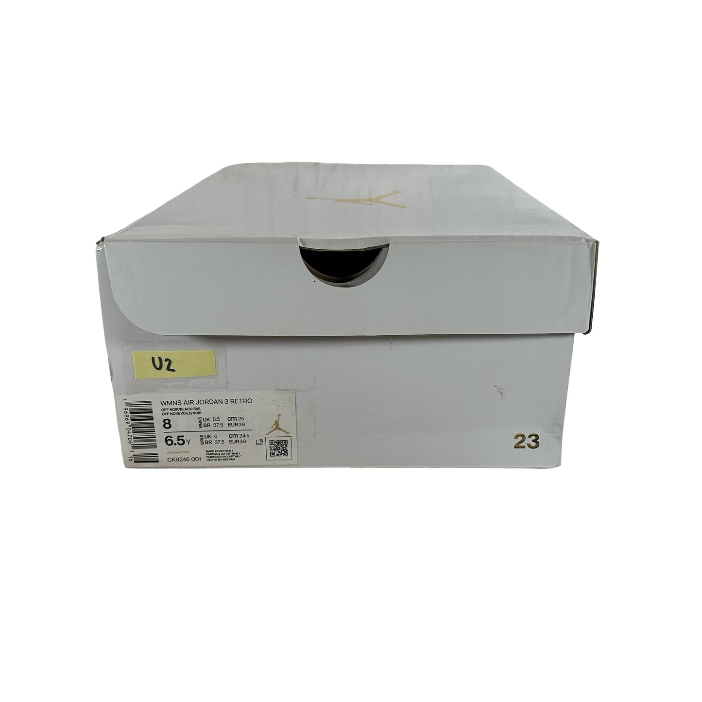 CK9246 001 Jordan 3 Retro Off Noir (Women's) [USED] - 8 W (Used2)