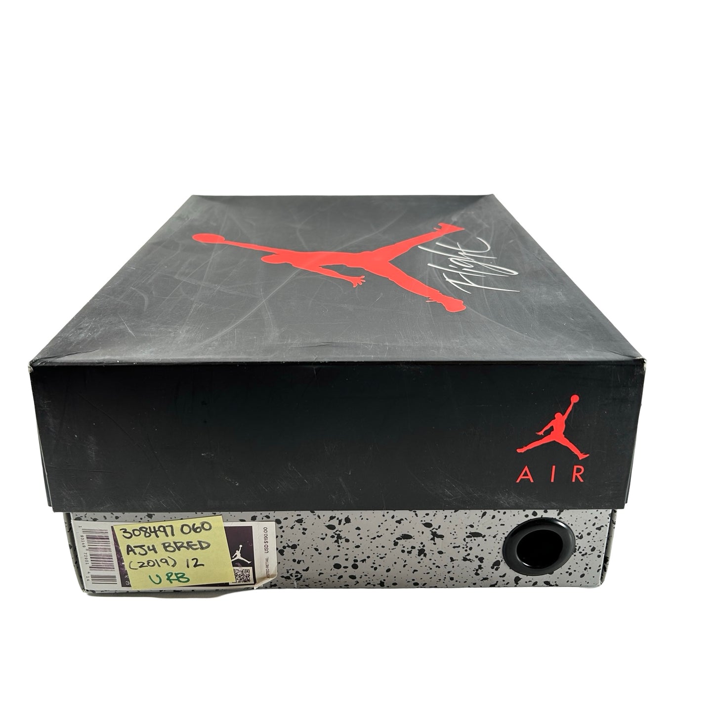 308497 060 Jordan 4 Bred (2019) [USED] - 12 M (Used) (Replace Box)