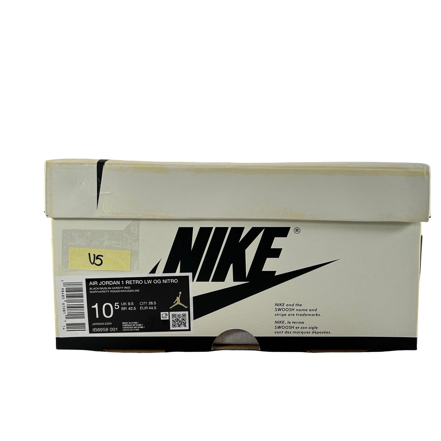 IB8958 001 Jordan 1 Retro Low OG Nigel Sylvester Nitro Better With Time [USED] - 10.5 M (Used5)