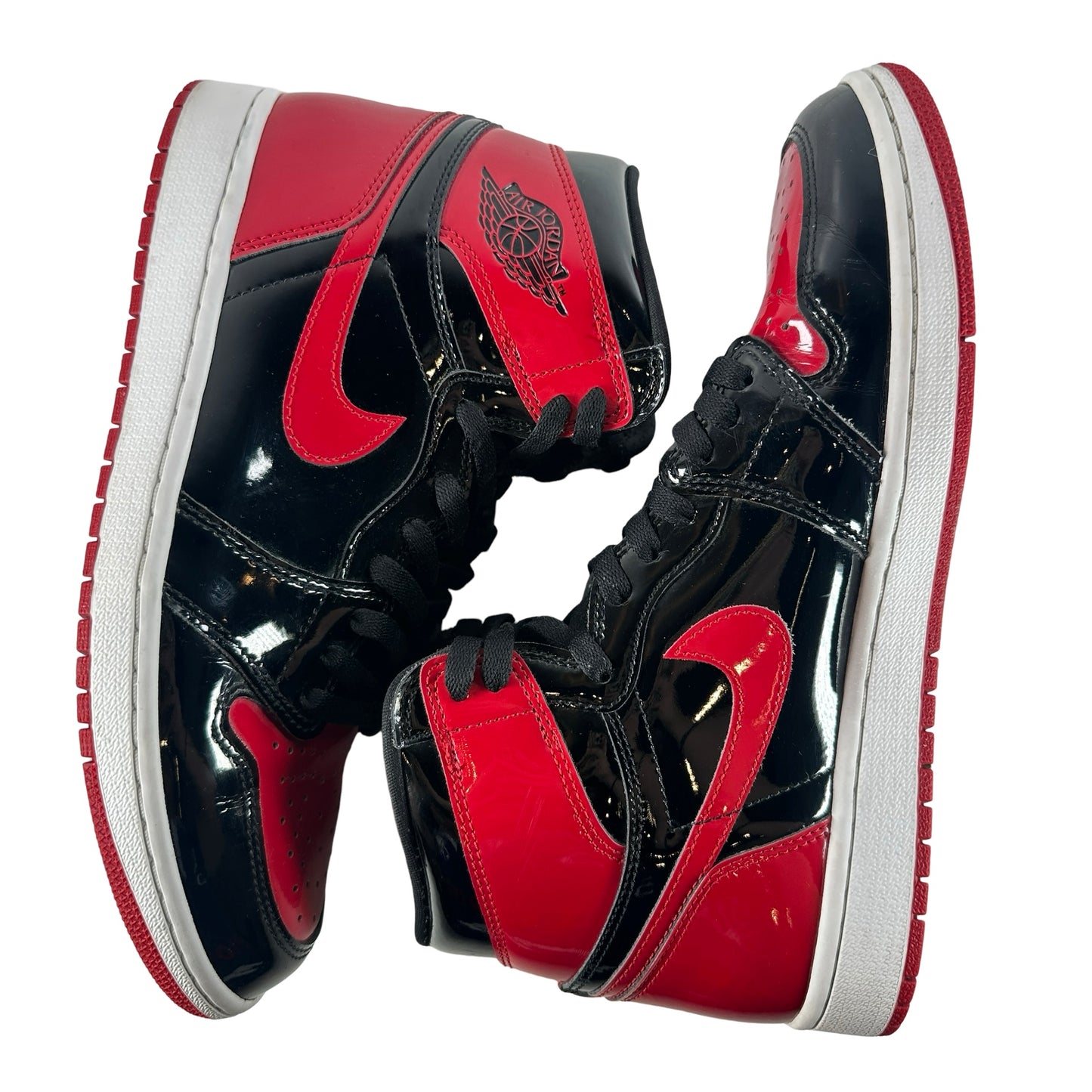 555088 063 Jordan 1 Retro High OG Patent Bred [USED] - 10 M (Used) (No Box)