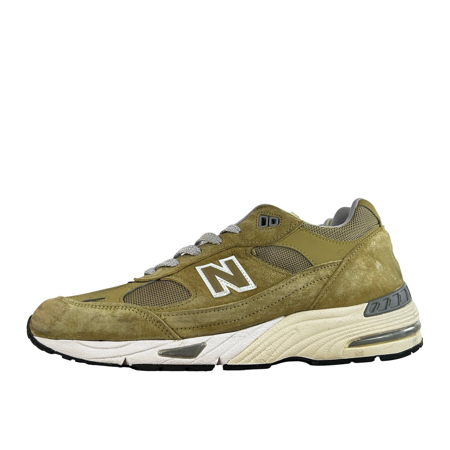 M991GGW New Balance 991 MiUK Green Moss Cloud Cream [USED] - 11 M (Used)