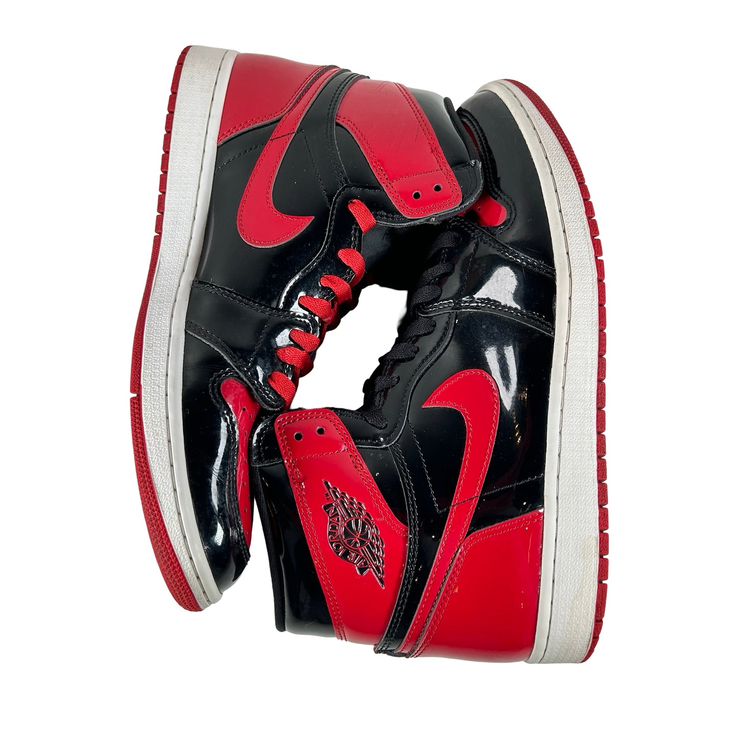 555088 063 Jordan 1 Retro High OG Patent Bred [USED] - 11 M (Used) (No Box)