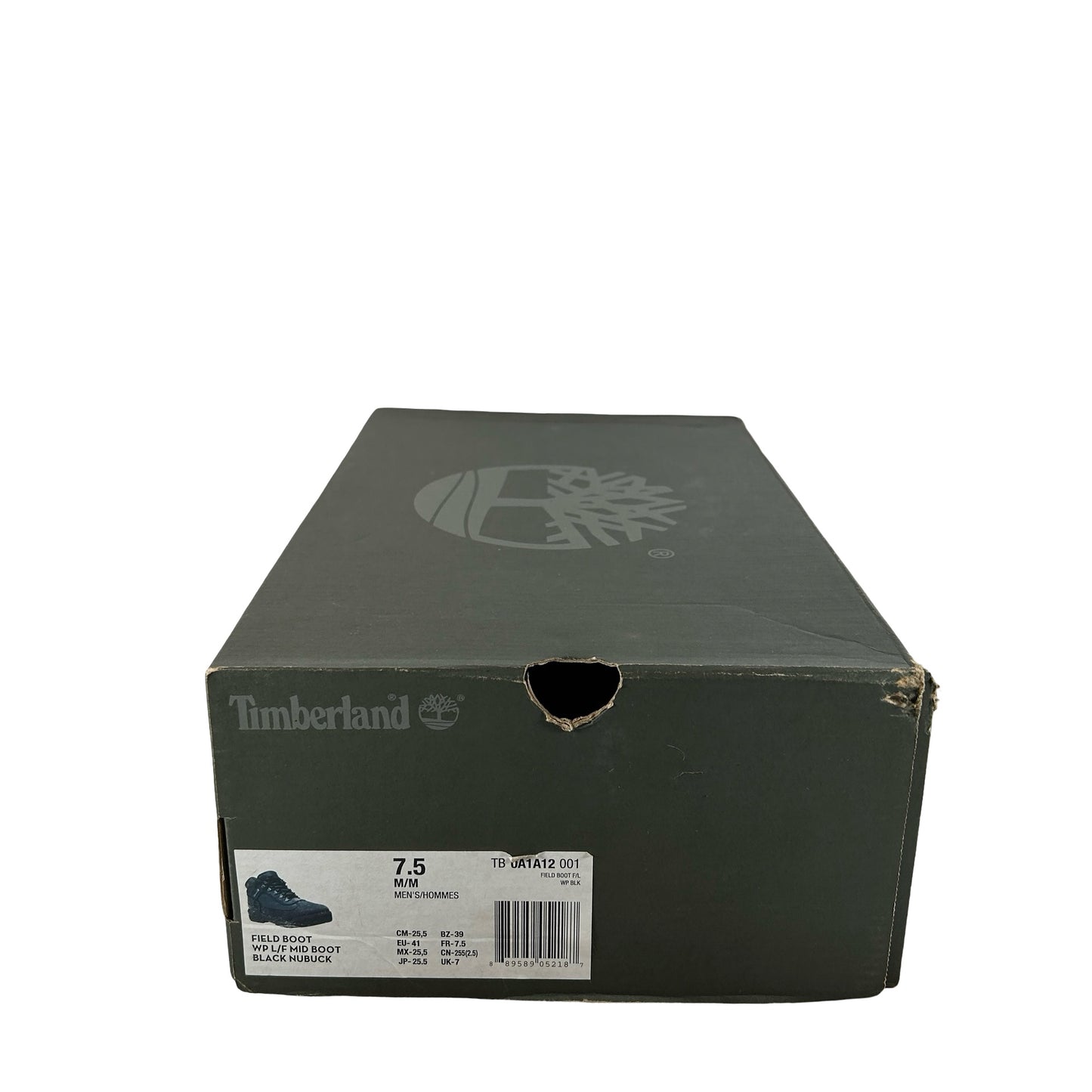 TB0A1A12001 Timberland Waterproof Field Loso Boot Black Waterbuck [USED] - 7.5 M (Used)
