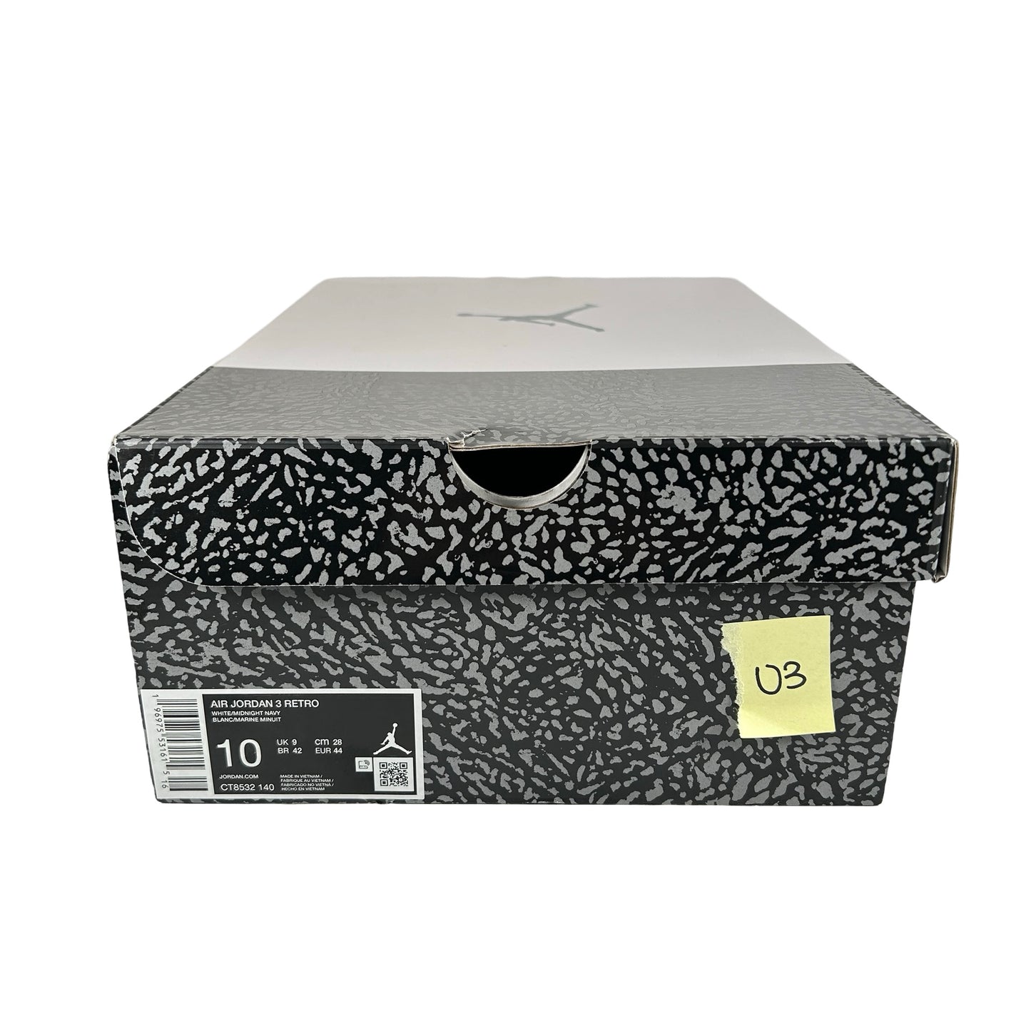 CT8532 140 Jordan 3 Retro Midnight Navy [USED] - 10 M (Used)