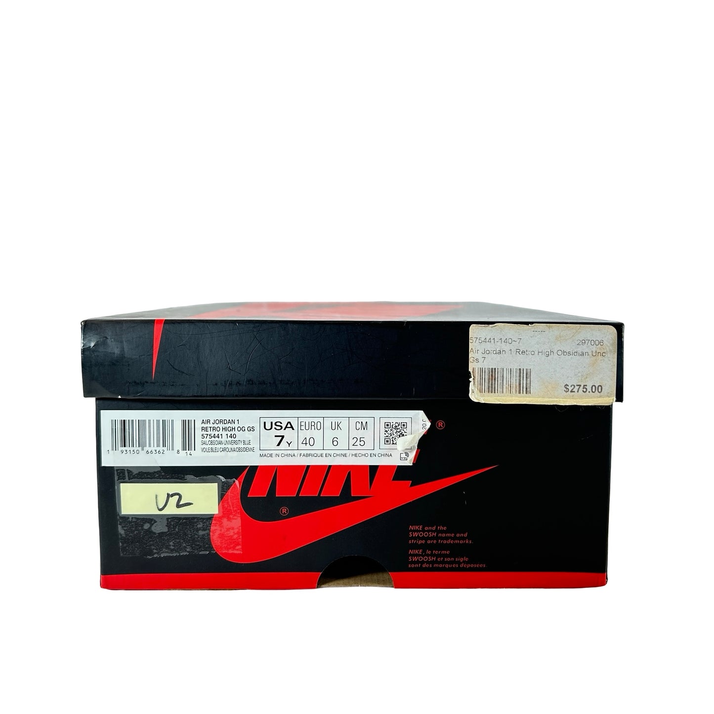 575441 140 Jordan 1 Retro High Obsidian (GS) [USED] - 7 Y (Used2)