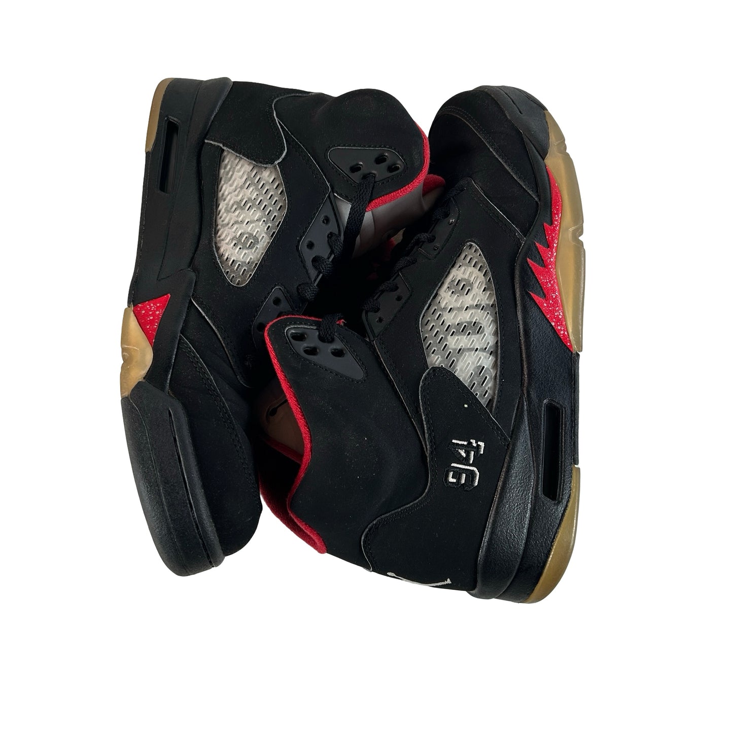 824371 001 Jordan 5 Retro Supreme Black [USED] - 10 M (Used)