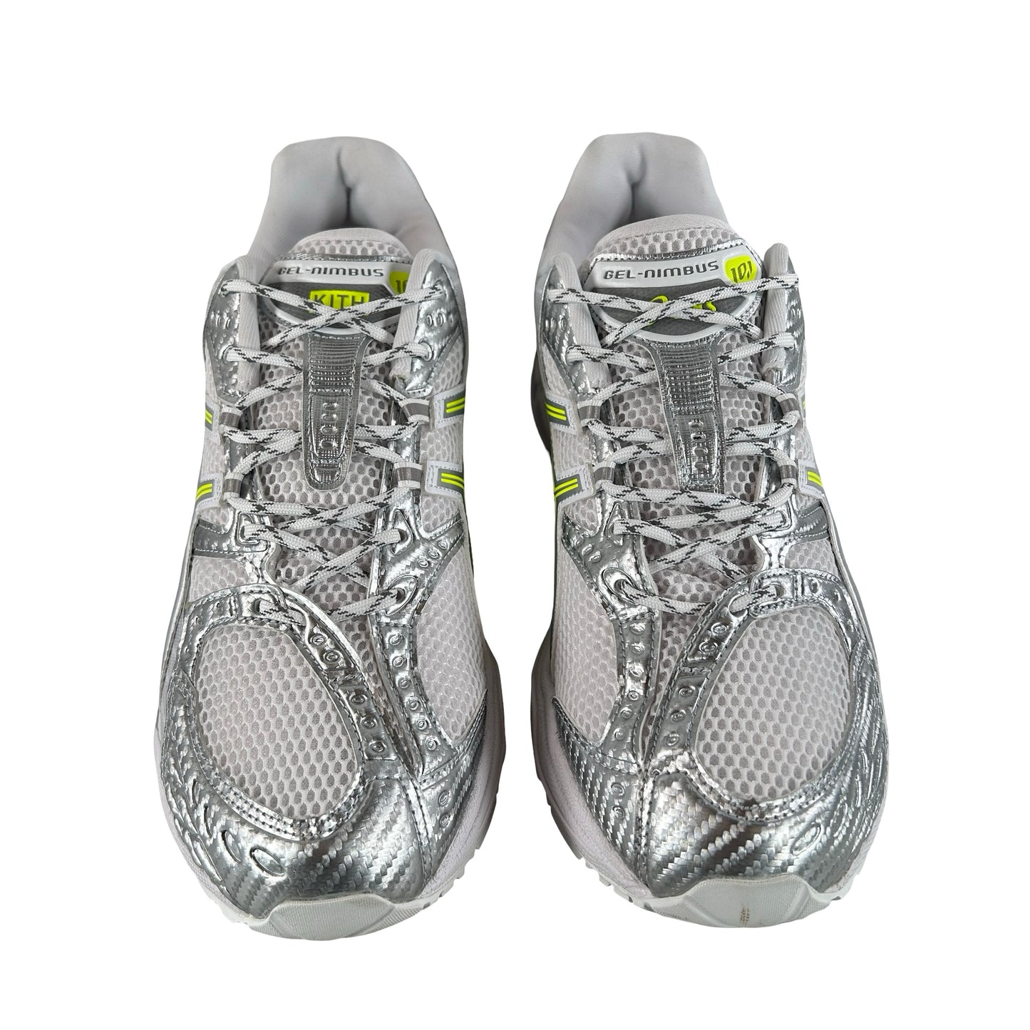 1203A844 100 ASICS Gel-Nimbus 10.1 Kith White Pure Silver [USED] - 11.5 M (Used) (Replace Box)